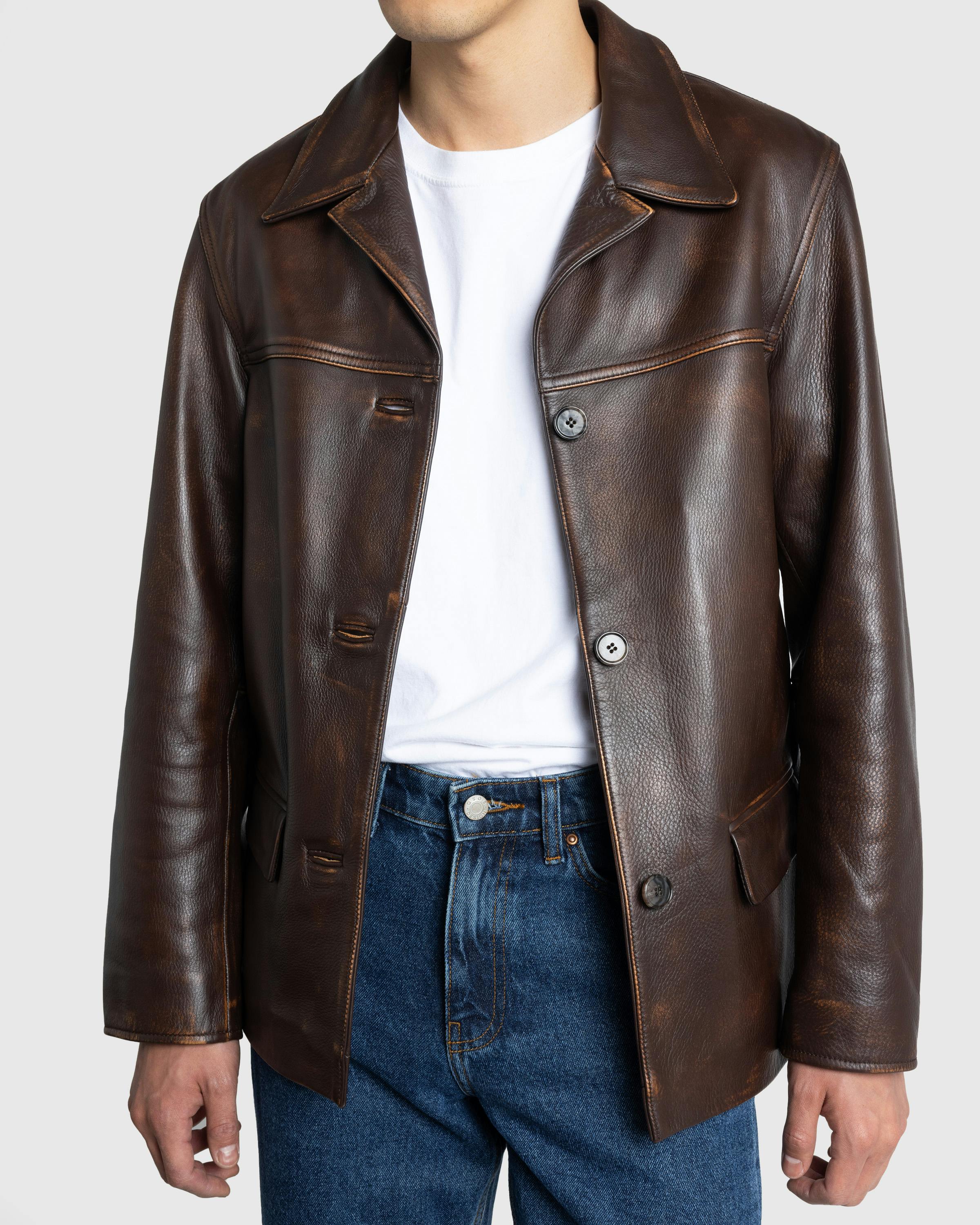 Guess USA – Vintage Leather Jacket Chocolate Mousse - Leather Jackets - Chocolate Mousse Mul - Image 8