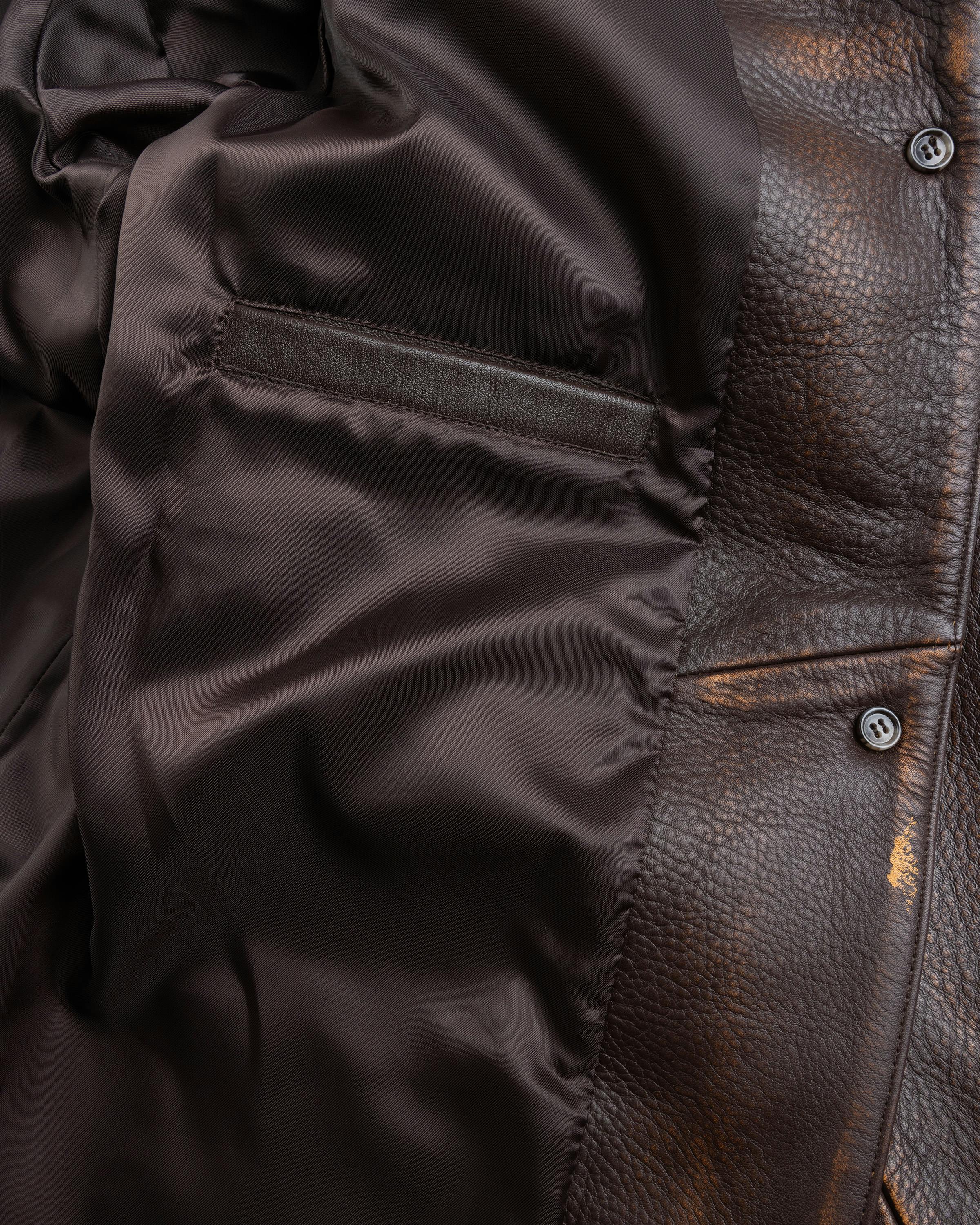 Guess USA – Vintage Leather Jacket Chocolate Mousse - Leather Jackets - Chocolate Mousse Mul - Image 4