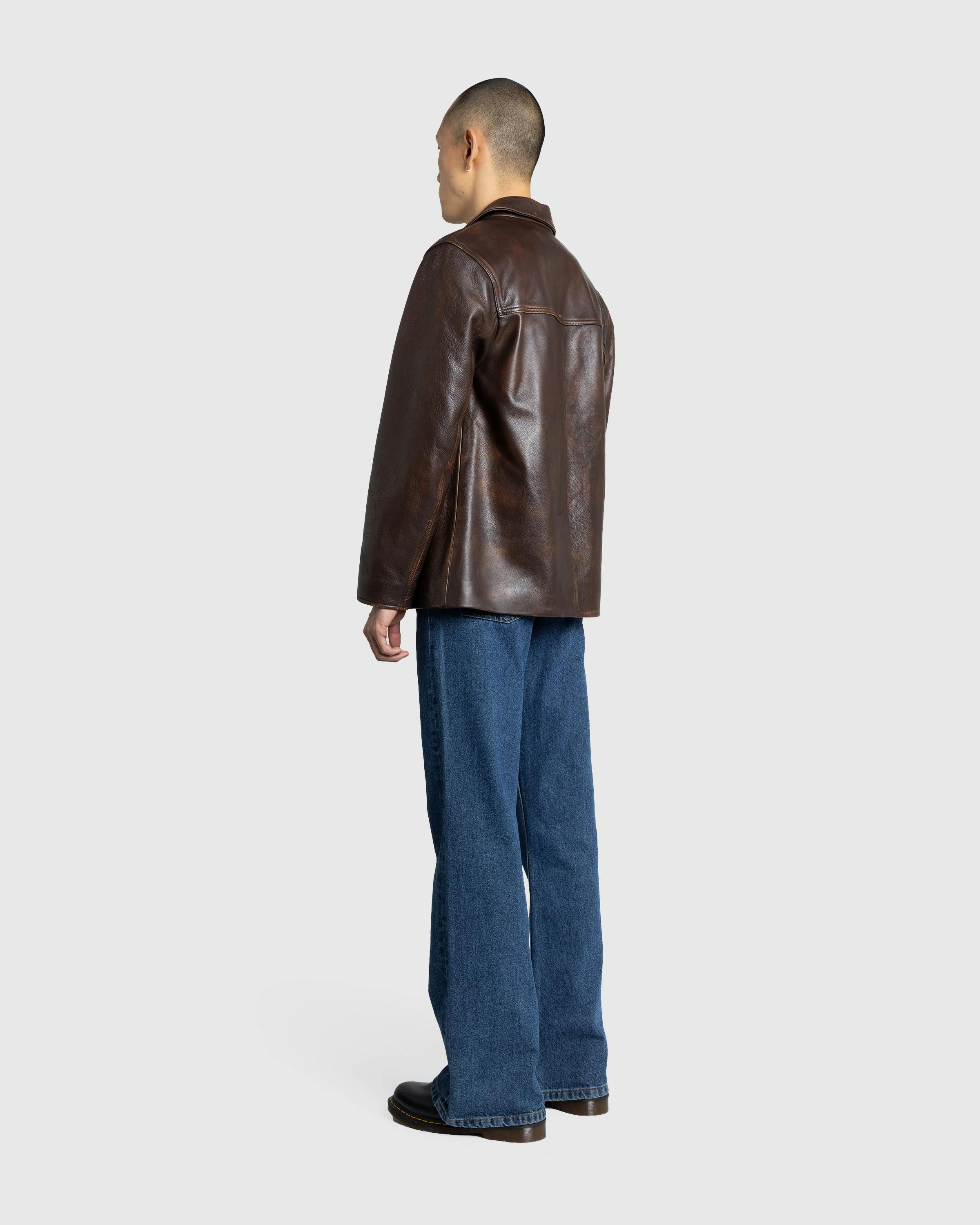 Guess USA – Vintage Leather Jacket Chocolate Mousse - Leather Jackets - Chocolate Mousse Mul - Image 6