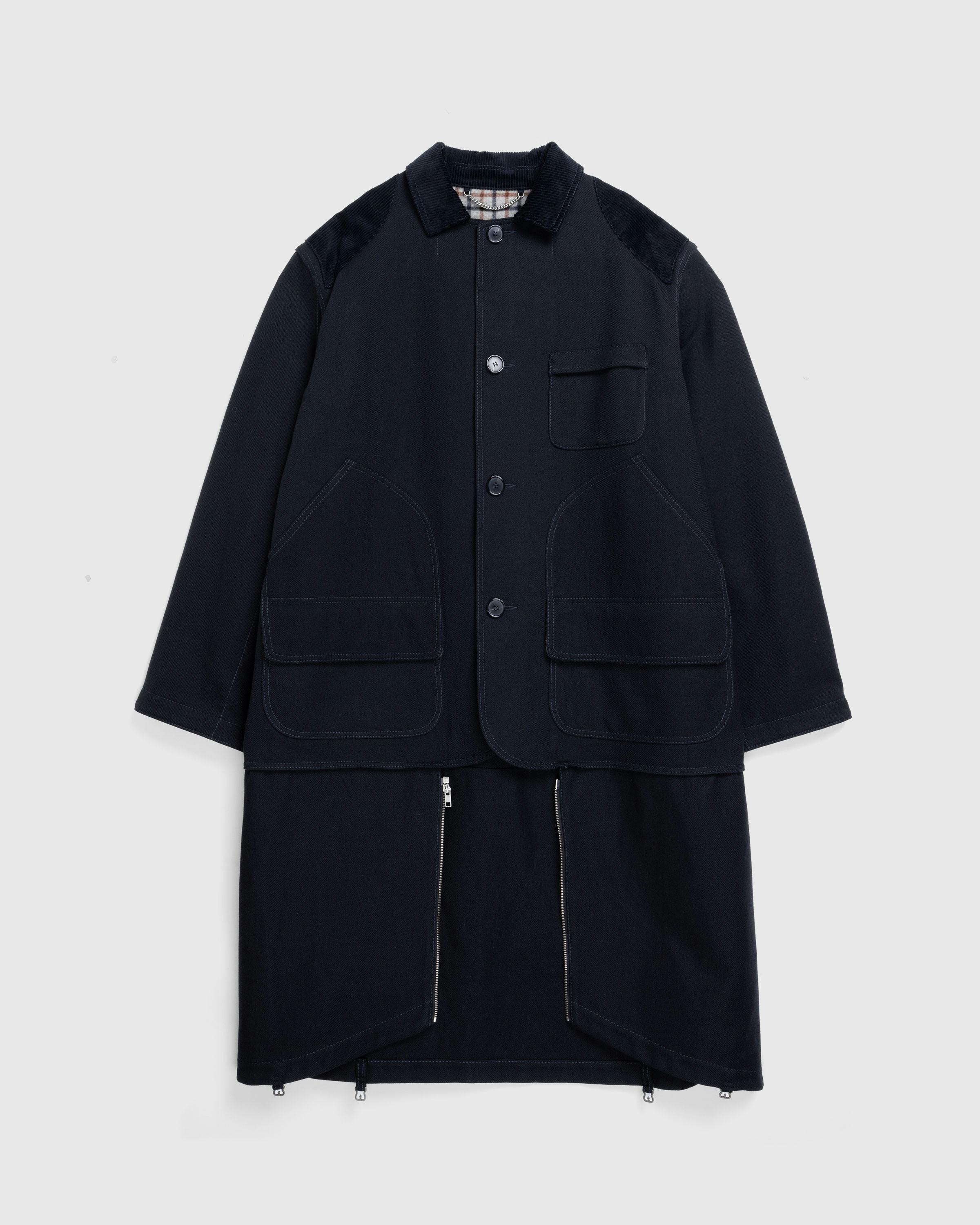 Maison Margiela – Check Pattern Coat Black - Trench Coats - Black - Image 1