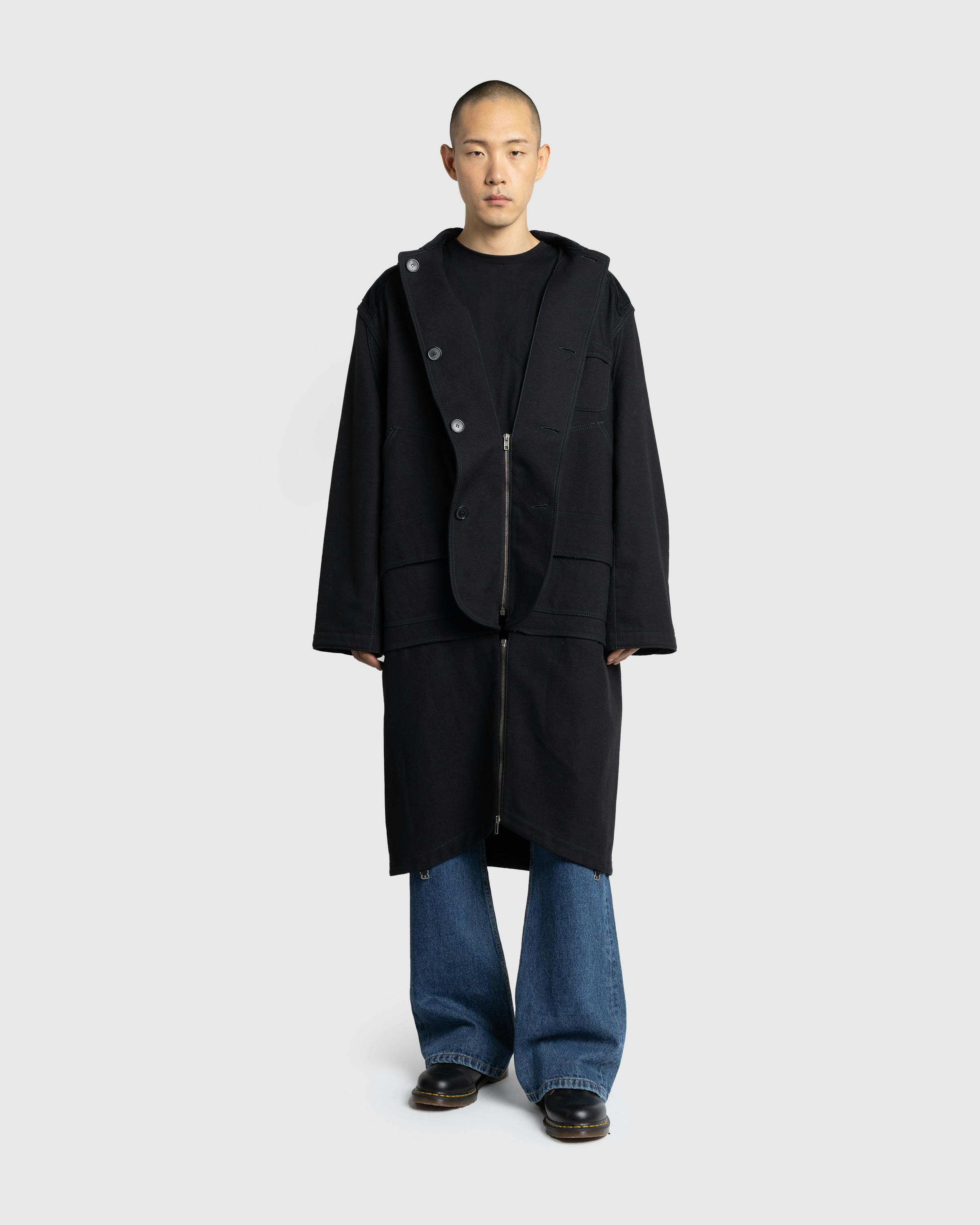 Maison Margiela – Check Pattern Coat Black - Trench Coats - Black - Image 2