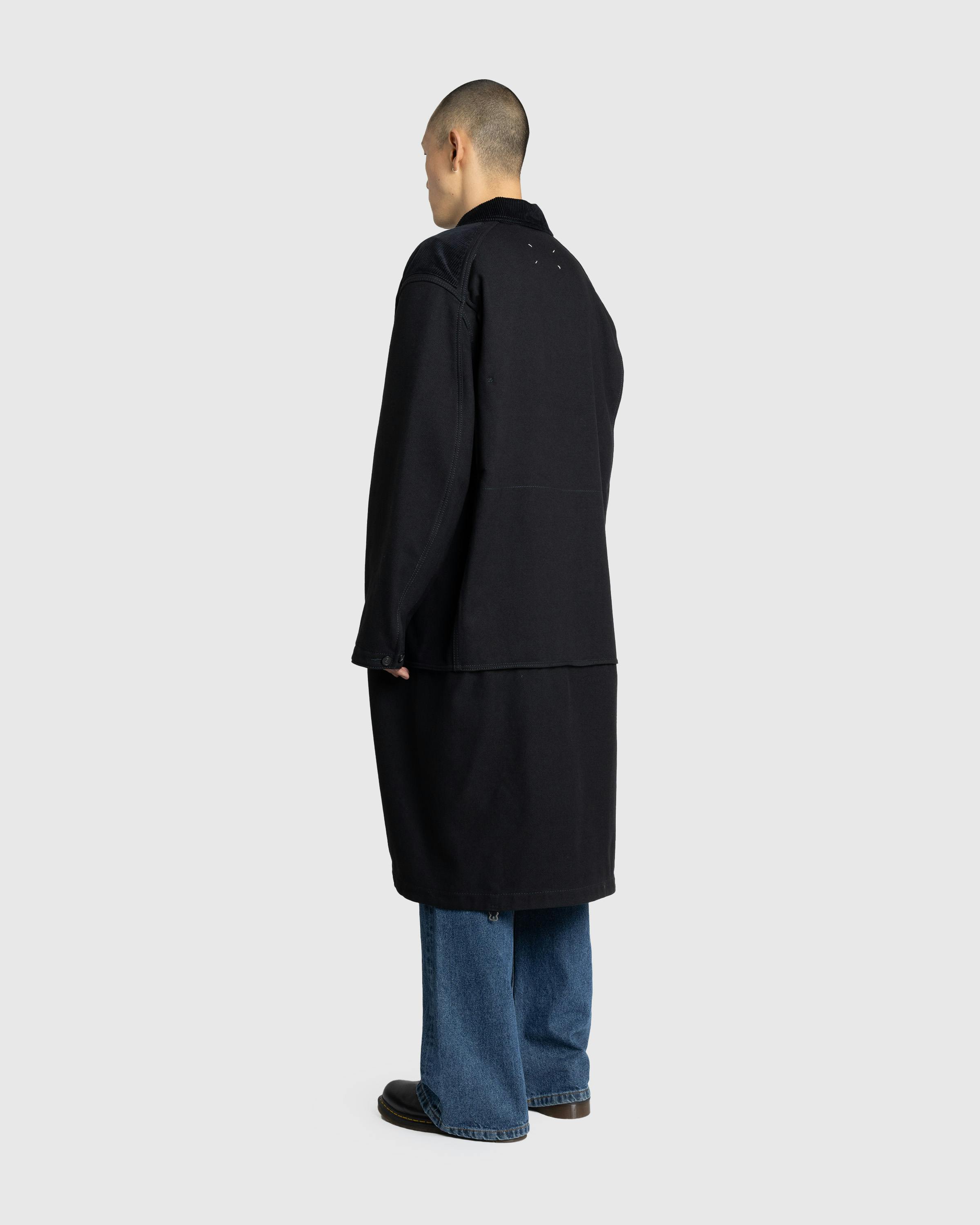 Maison Margiela – Check Pattern Coat Black - Trench Coats - Black - Image 3