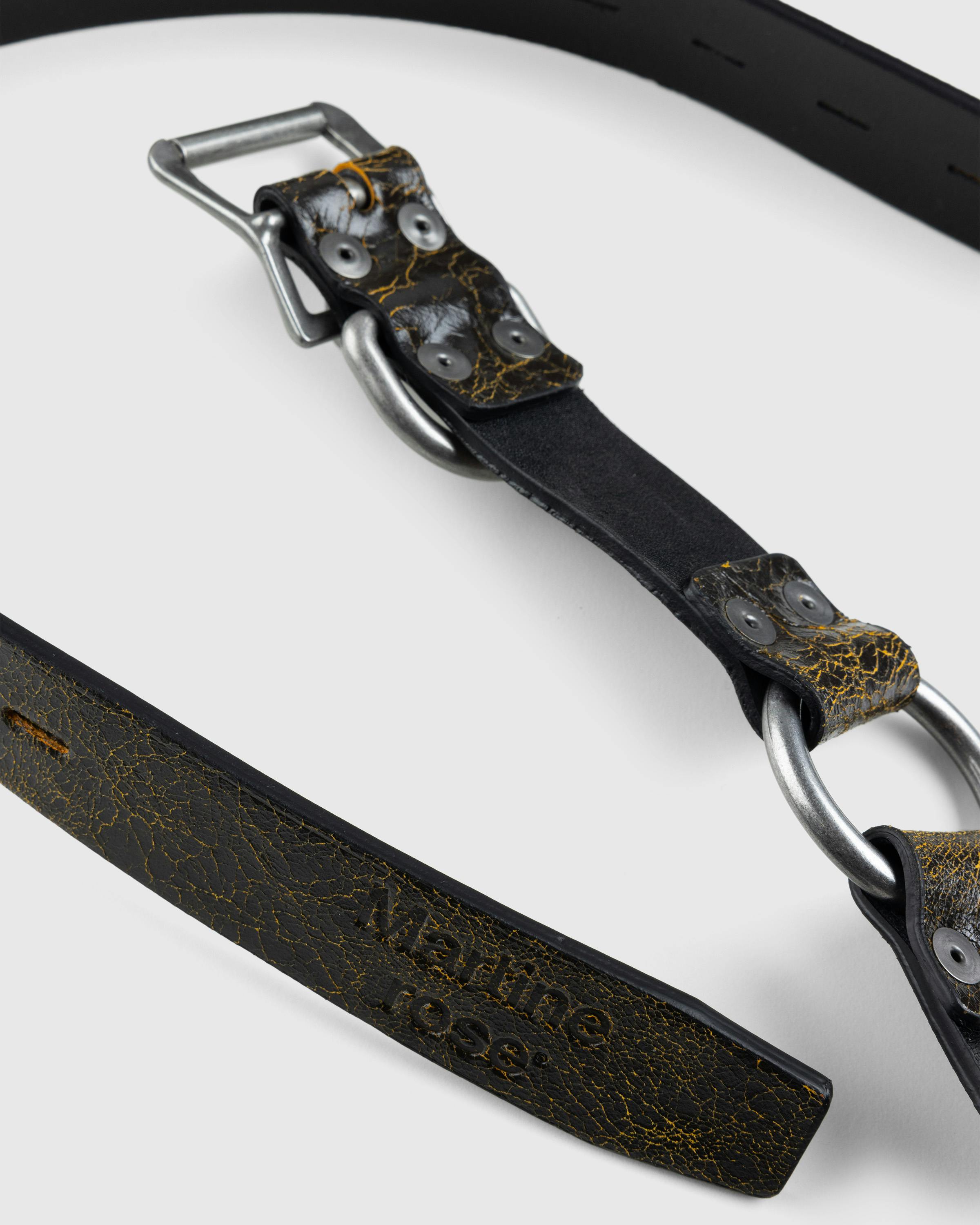 Martine Rose – Bondage Belt Black/Yellow - Belts - Black - Image 3