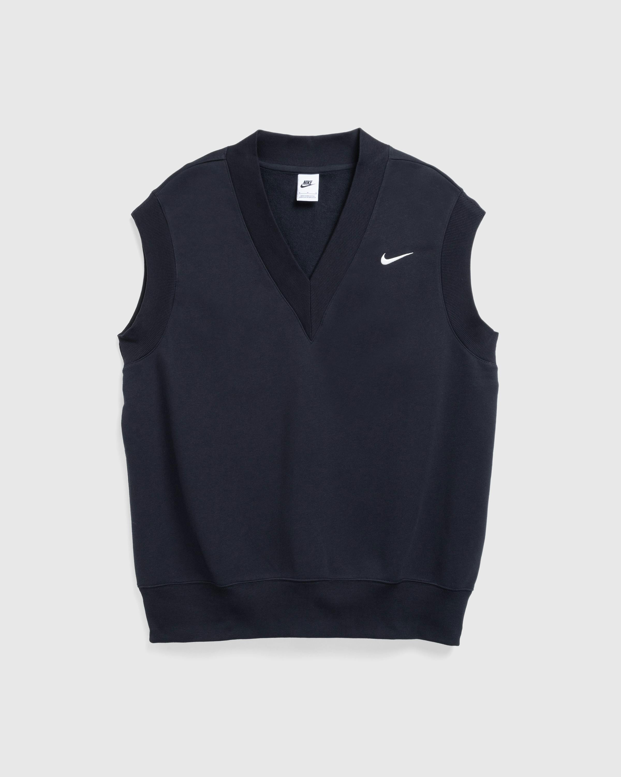 Nike – Sportswear Phoenix Fleece Women's Oversized Vest Black/Sail - Vests - Black - Image 1