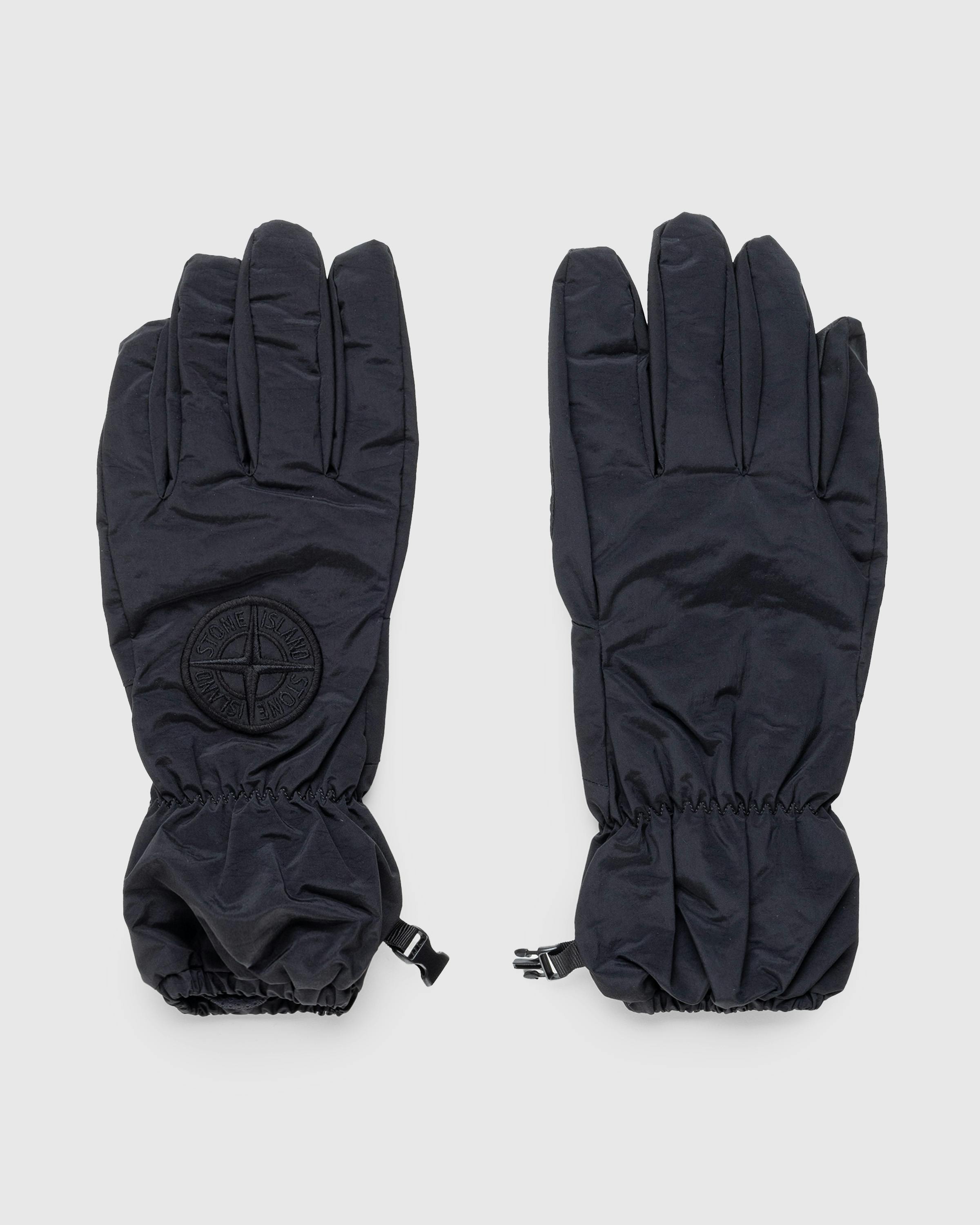 Stone Island – Nylon Metal Gloves Black - 5-Finger - Black - Image 1