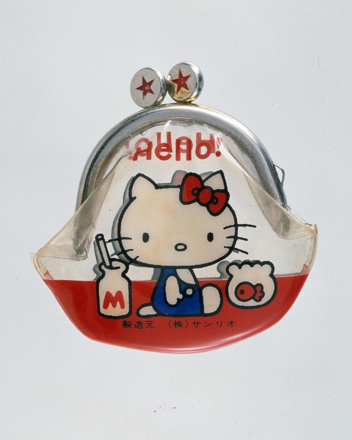 The 1975 “Petite Purse,” the first-ever Hello Kitty product.