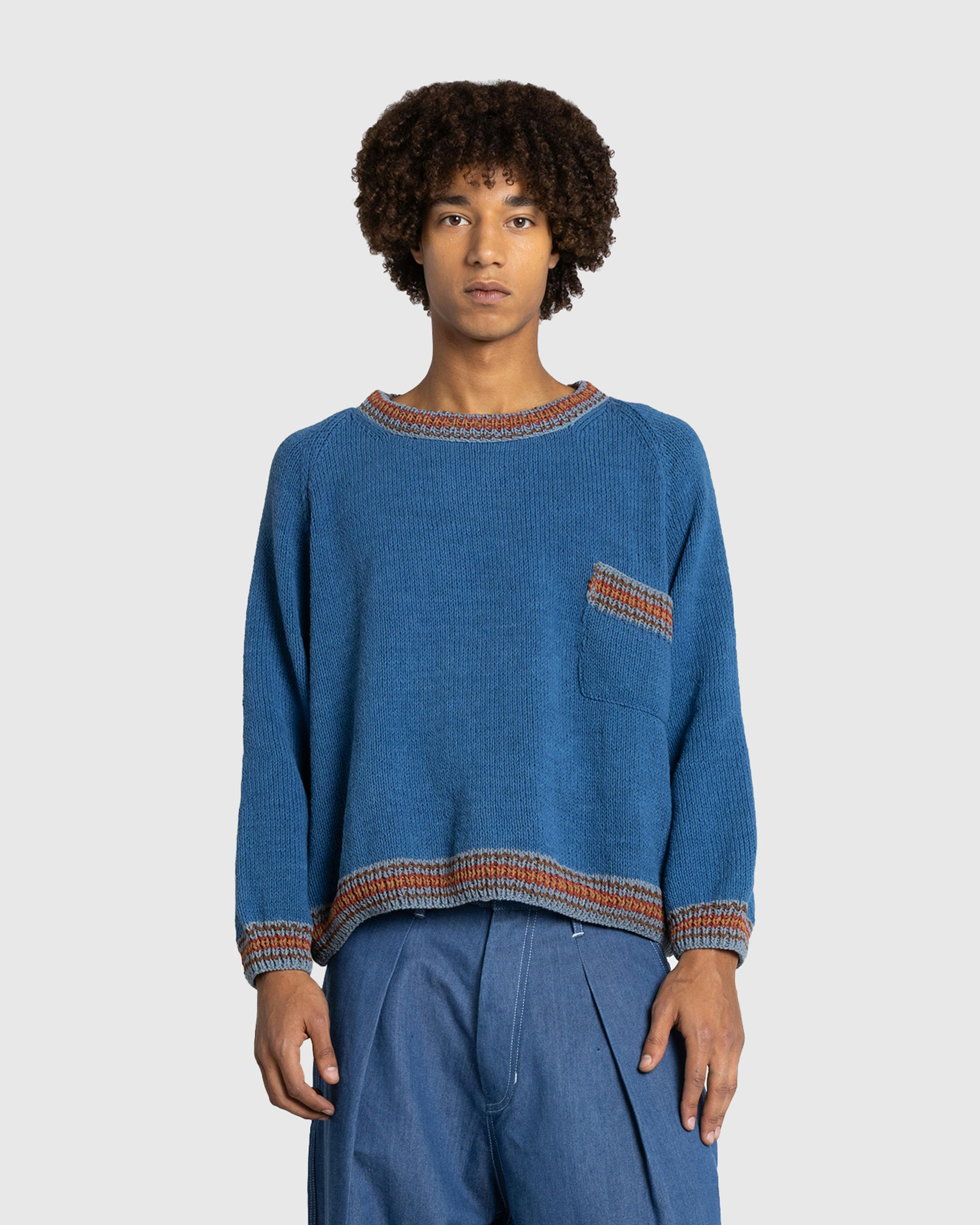 Story mfg. – Bulb Jumper Indigo - Crewnecks - Blue - Image 2