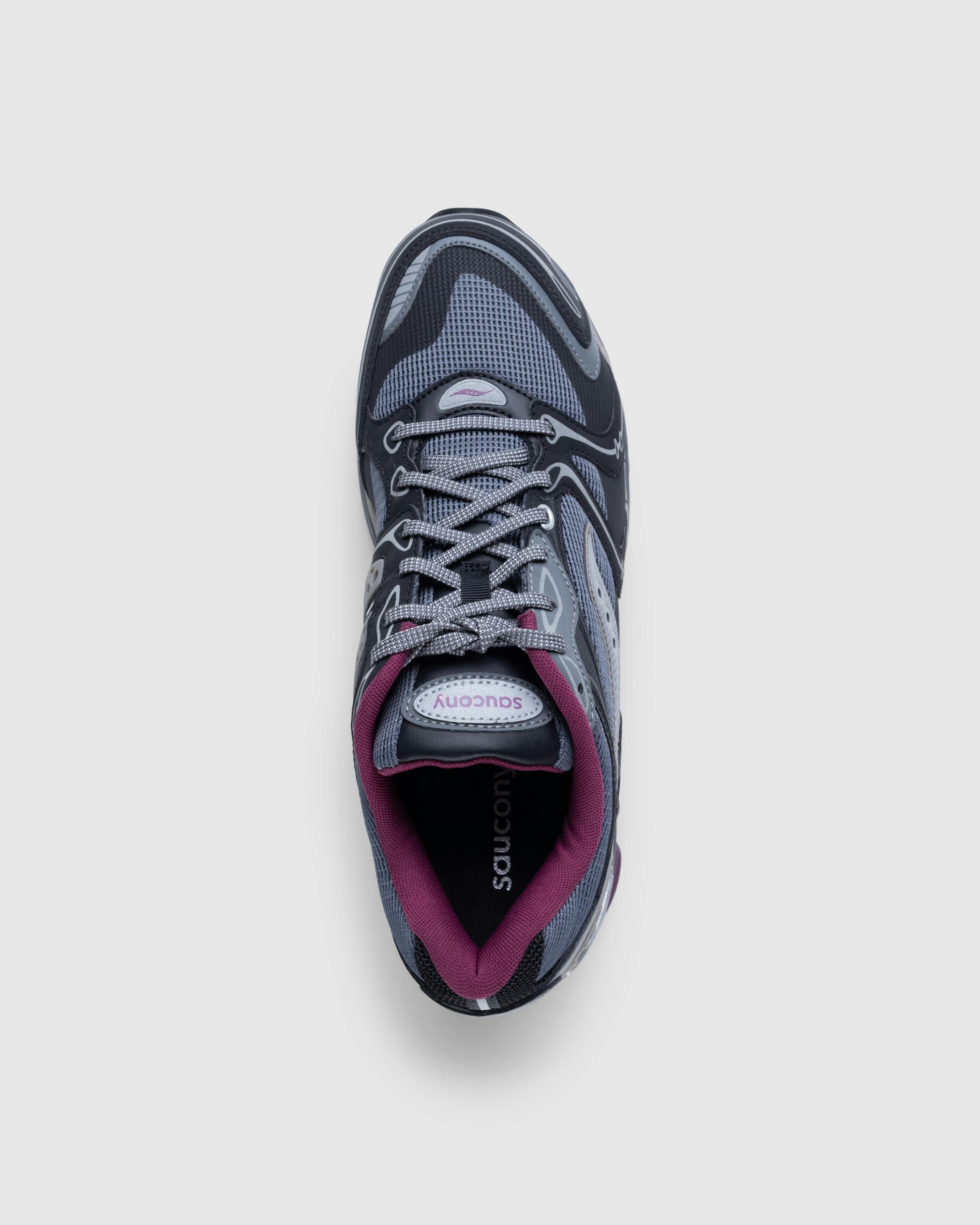 Saucony – ProGrid Triumph 4 Dark Grey/Plum - Low Top Sneakers - Grey - Image 5