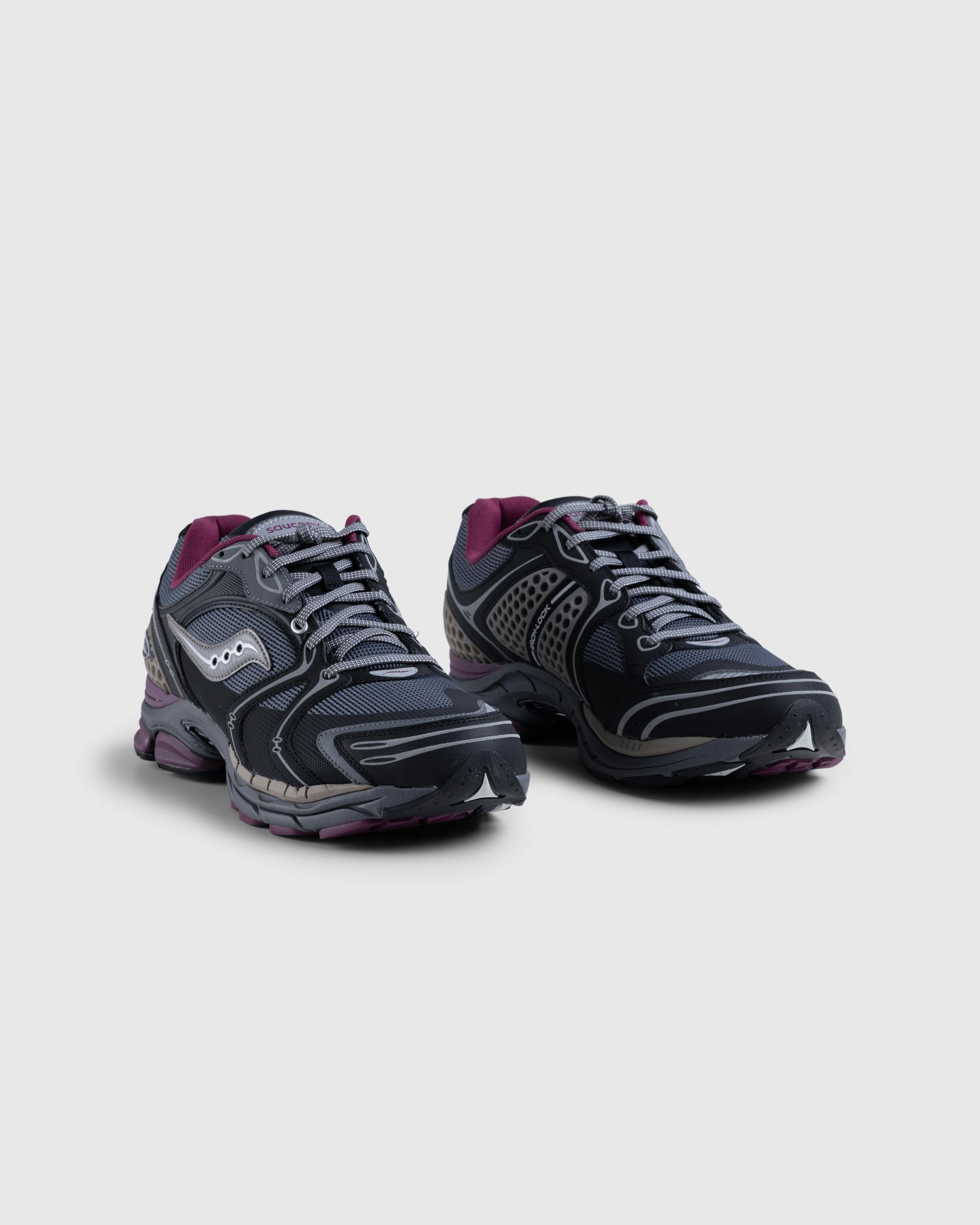 Saucony – ProGrid Triumph 4 Dark Grey/Plum - Low Top Sneakers - Grey - Image 3