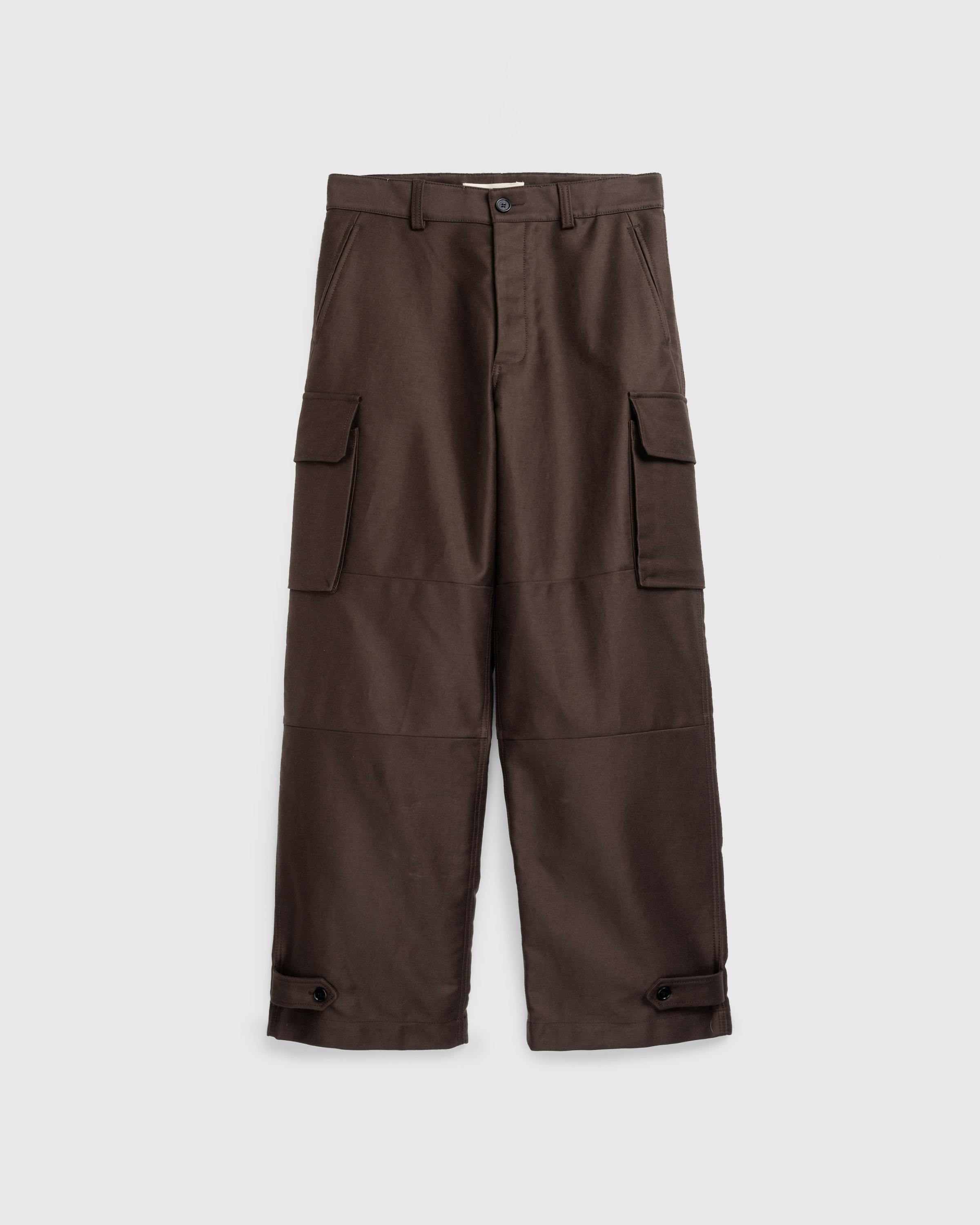 Marni – Cotton Cargo Trousers Moca - Cargo Pants - Brown - Image 1