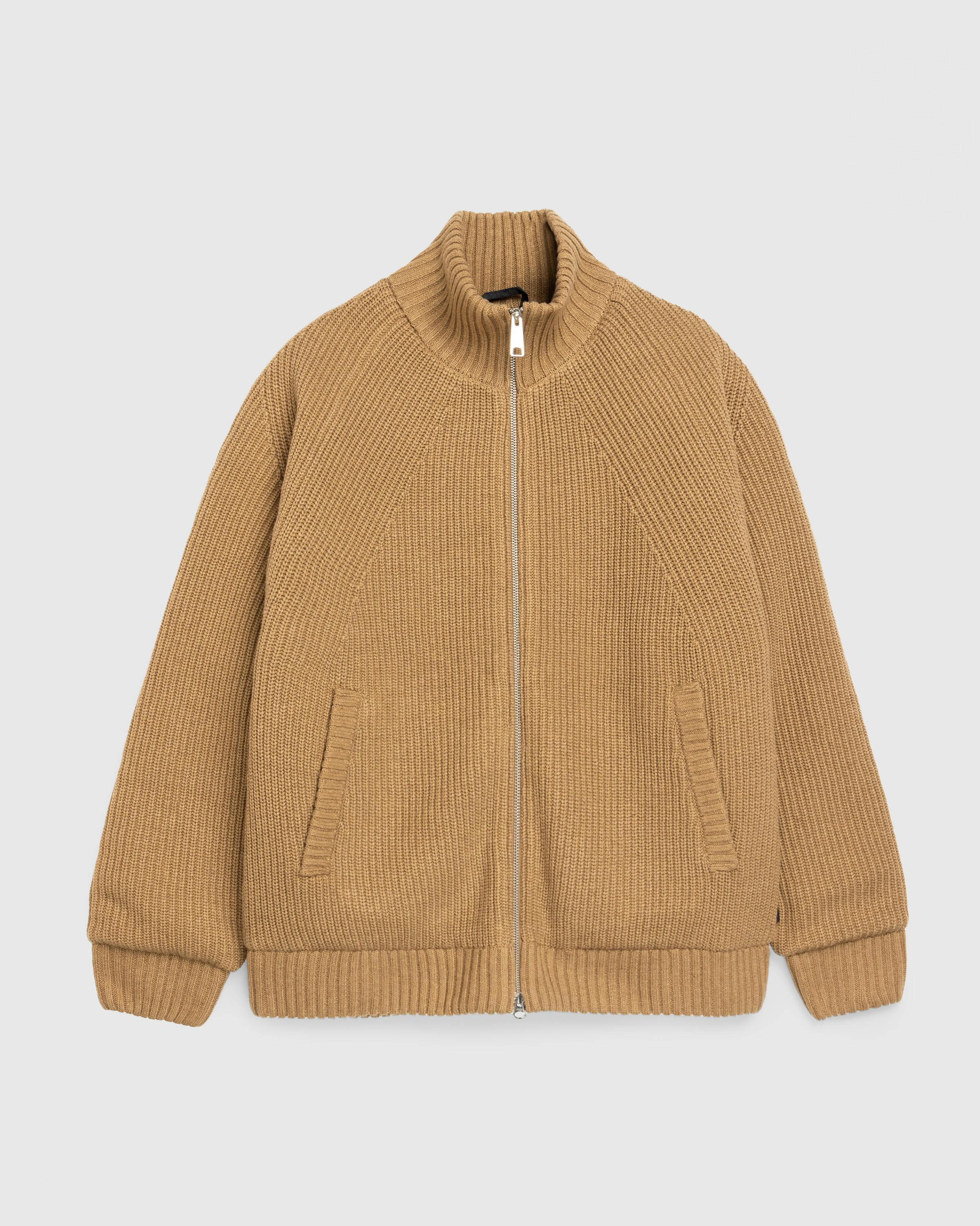 Carhartt WIP – Banley Sweater Jacket Peanut - Fleece Jackets - Beige - Image 1