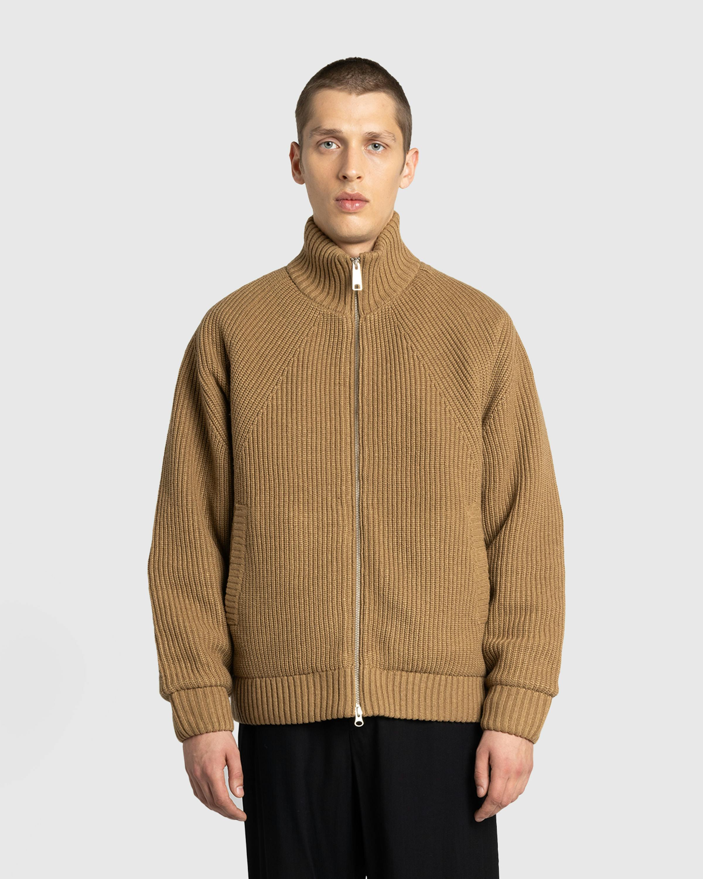 Carhartt WIP – Banley Sweater Jacket Peanut - Fleece Jackets - Beige - Image 2