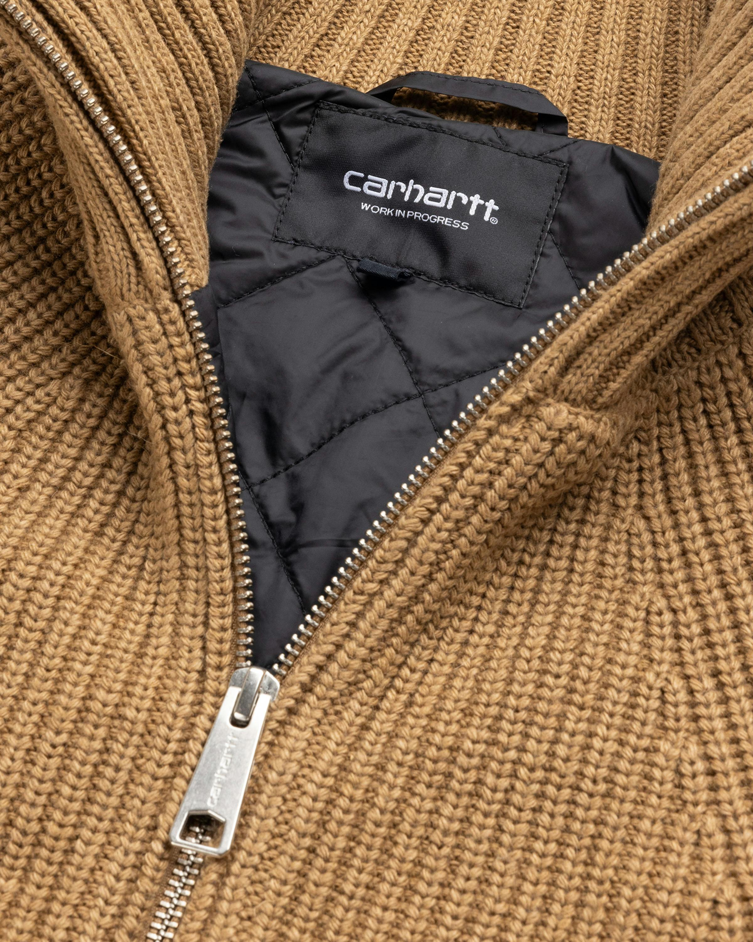 Carhartt WIP – Banley Sweater Jacket Peanut - Fleece Jackets - Beige - Image 6