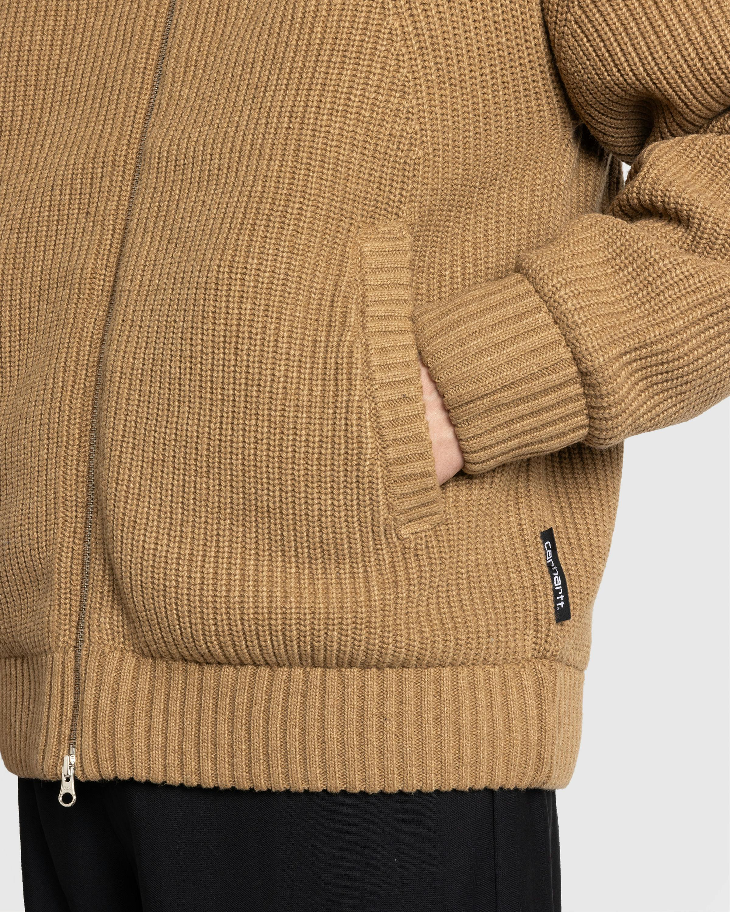 Carhartt WIP – Banley Sweater Jacket Peanut - Fleece Jackets - Beige - Image 5