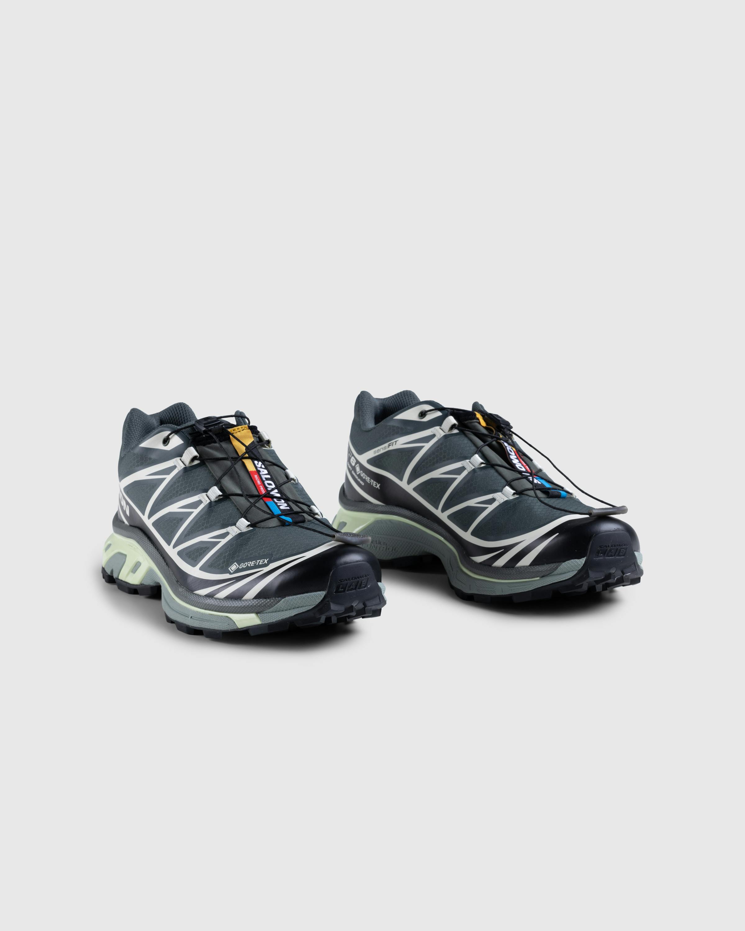 Salomon – XT-6 GTX Urban Chic/Black/Lime - Low Top Sneakers - Grey - Image 3