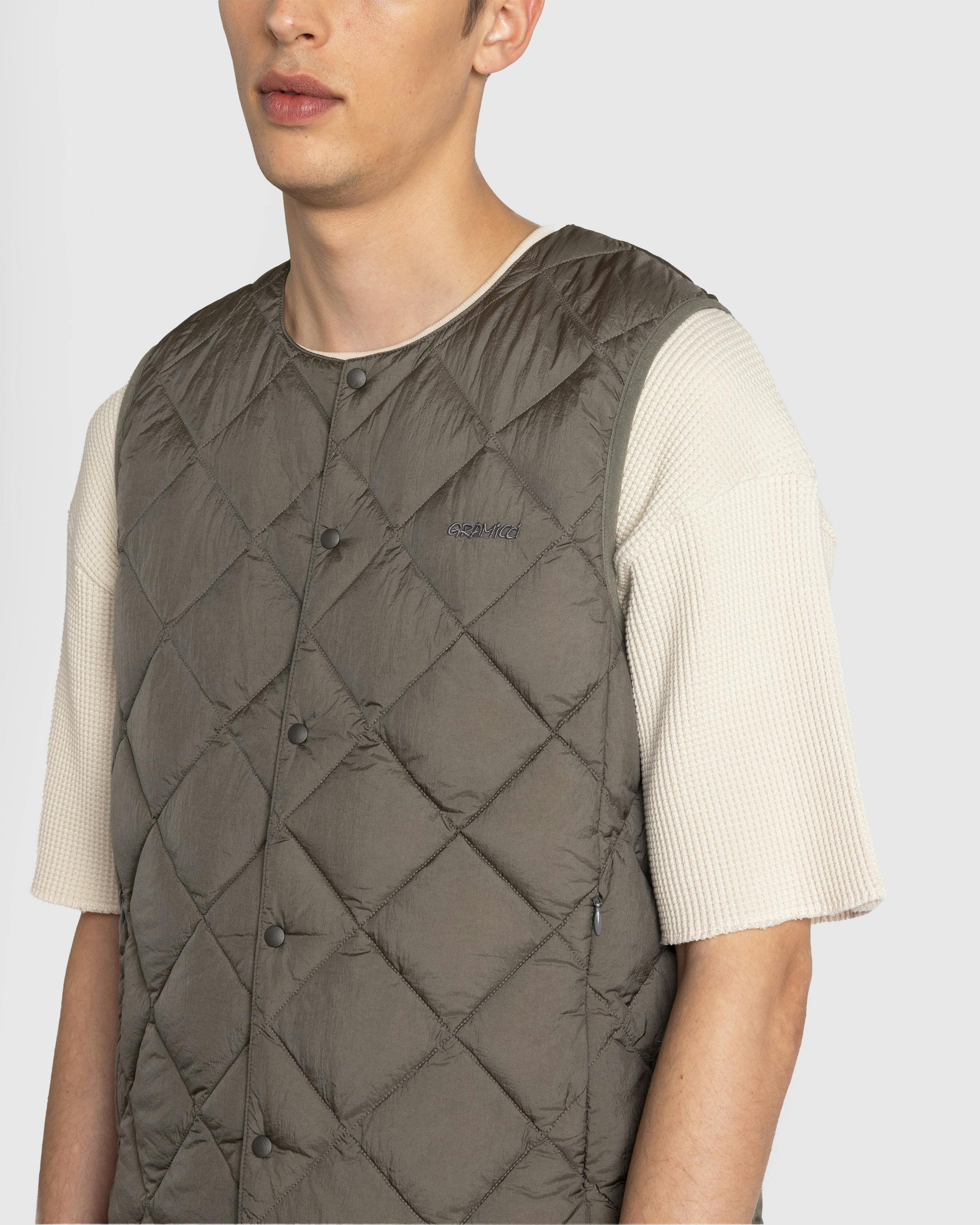 Gramicci – Inner Down Vest Stone Grey - Vests - Grey - Image 5