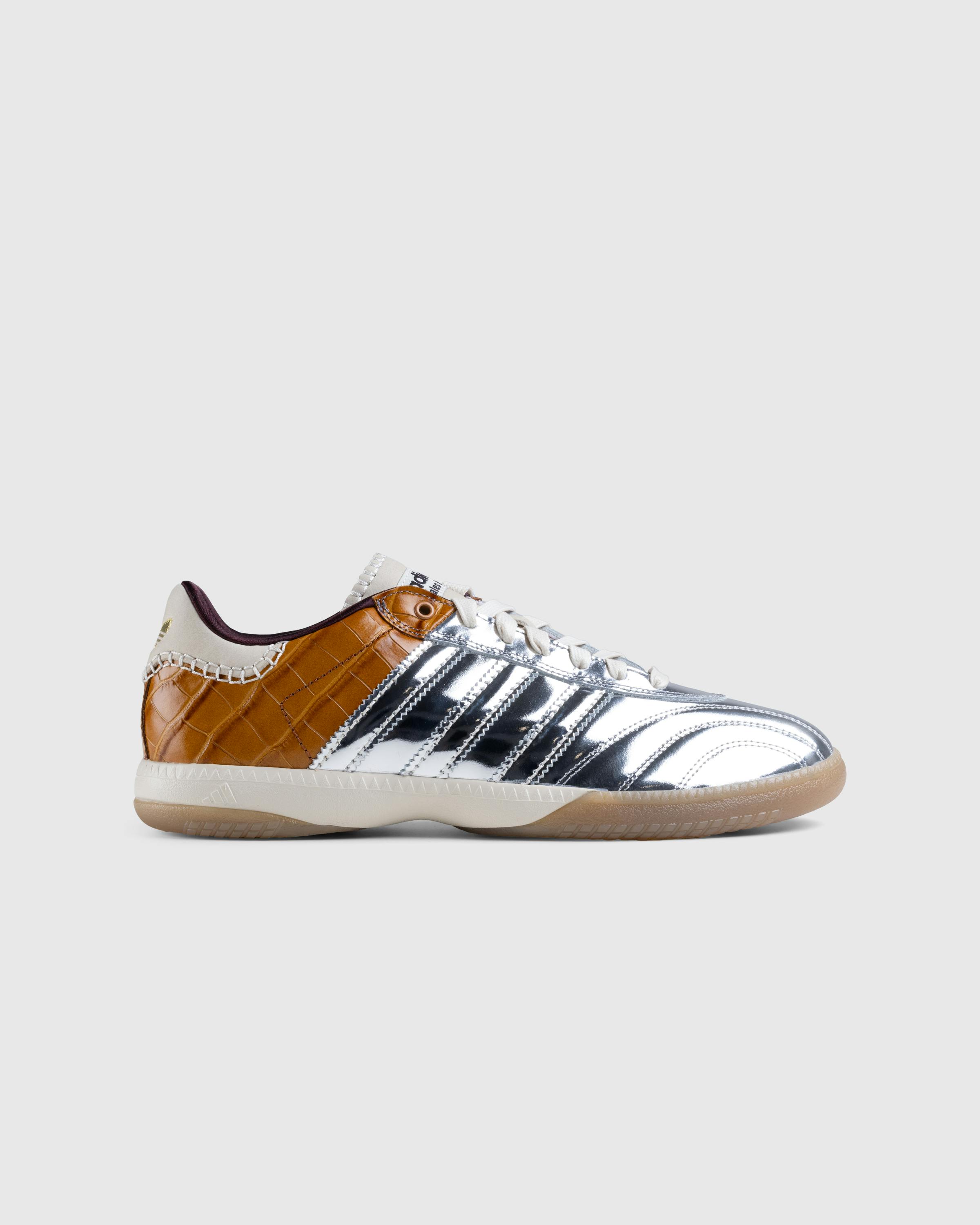 Adidas x Wales Bonner – Samba Metallic Silver/Brown/White - Low Top Sneakers - Silver - Image 1