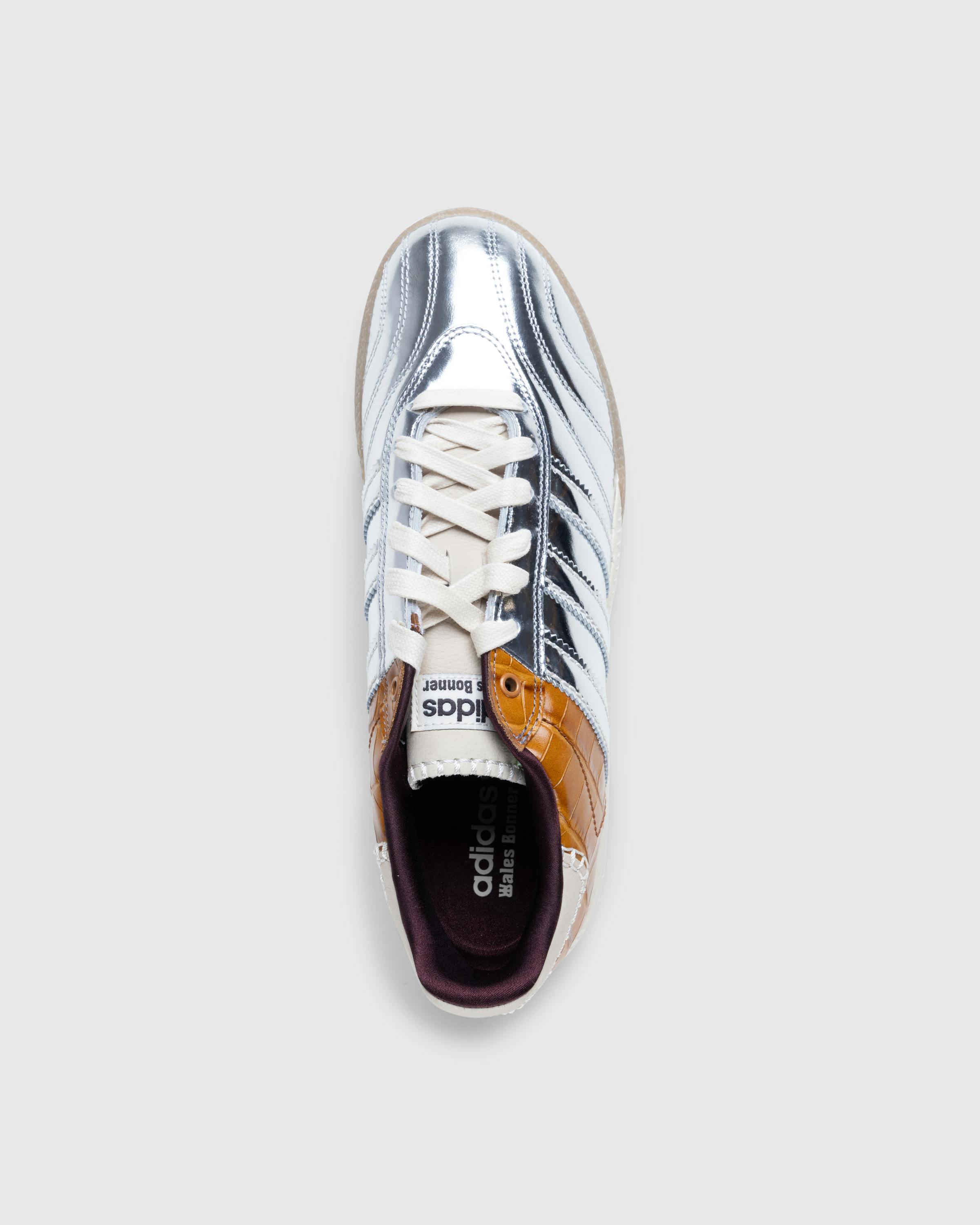 Adidas x Wales Bonner – Samba Metallic Silver/Brown/White - Low Top Sneakers - Silver - Image 5