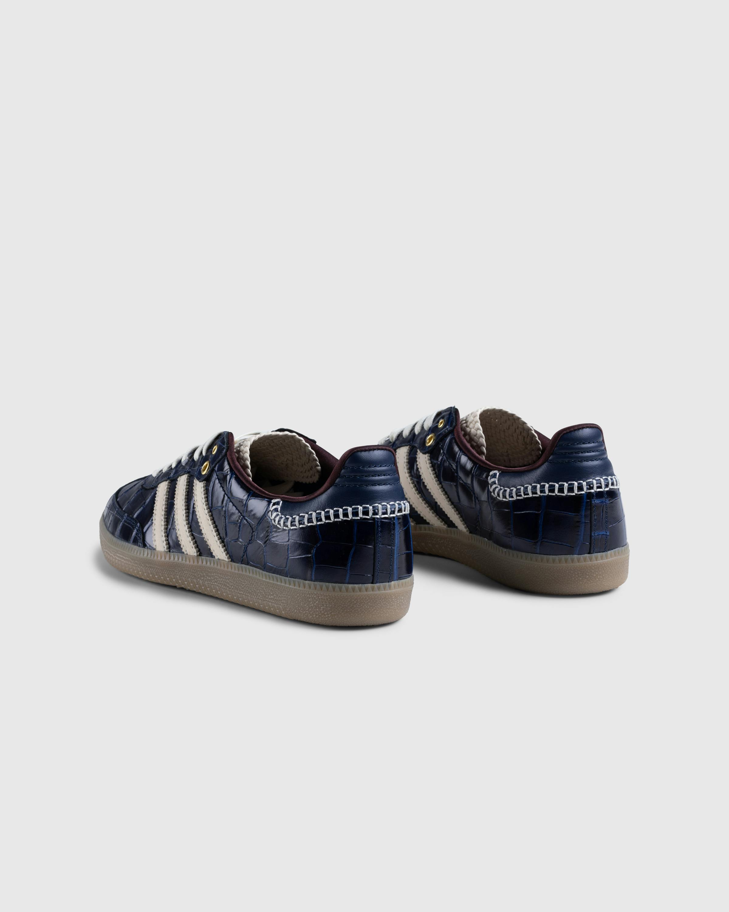 Adidas x Wales Bonner – Samba Navy/White/Gum - Low Top Sneakers - Blue - Image 4