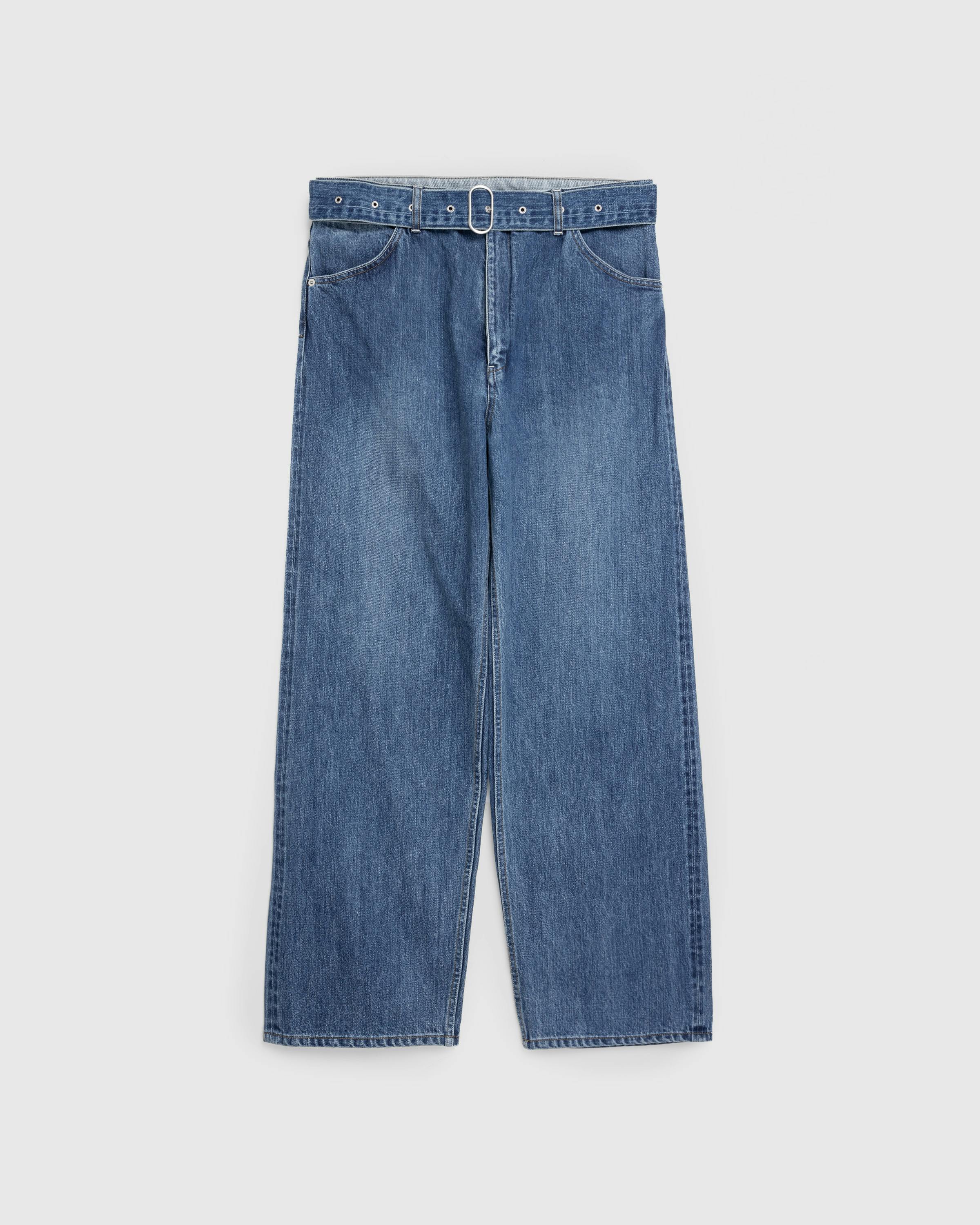 Jil Sander – Belted Denim Trouser Canard - Denim - Blue - Image 1