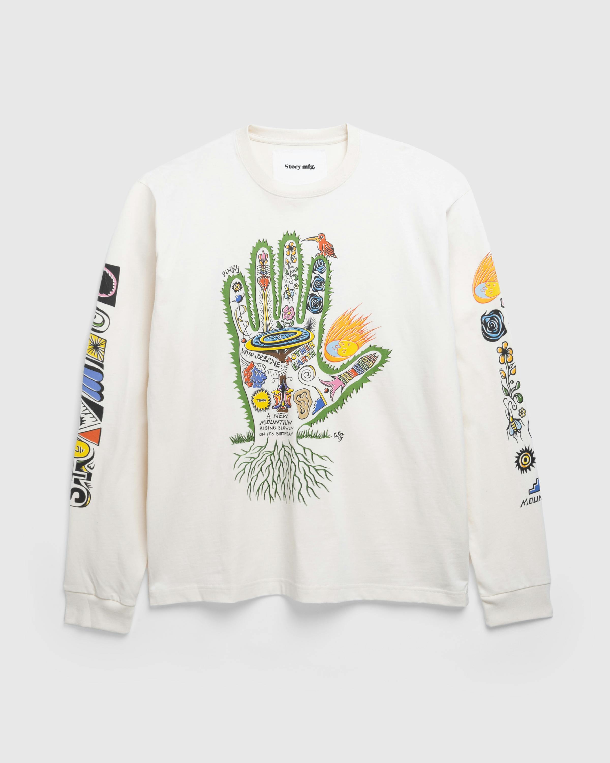 Story mfg. – Grateful Tee LS Story Hand - Longsleeves - Multi - Image 1