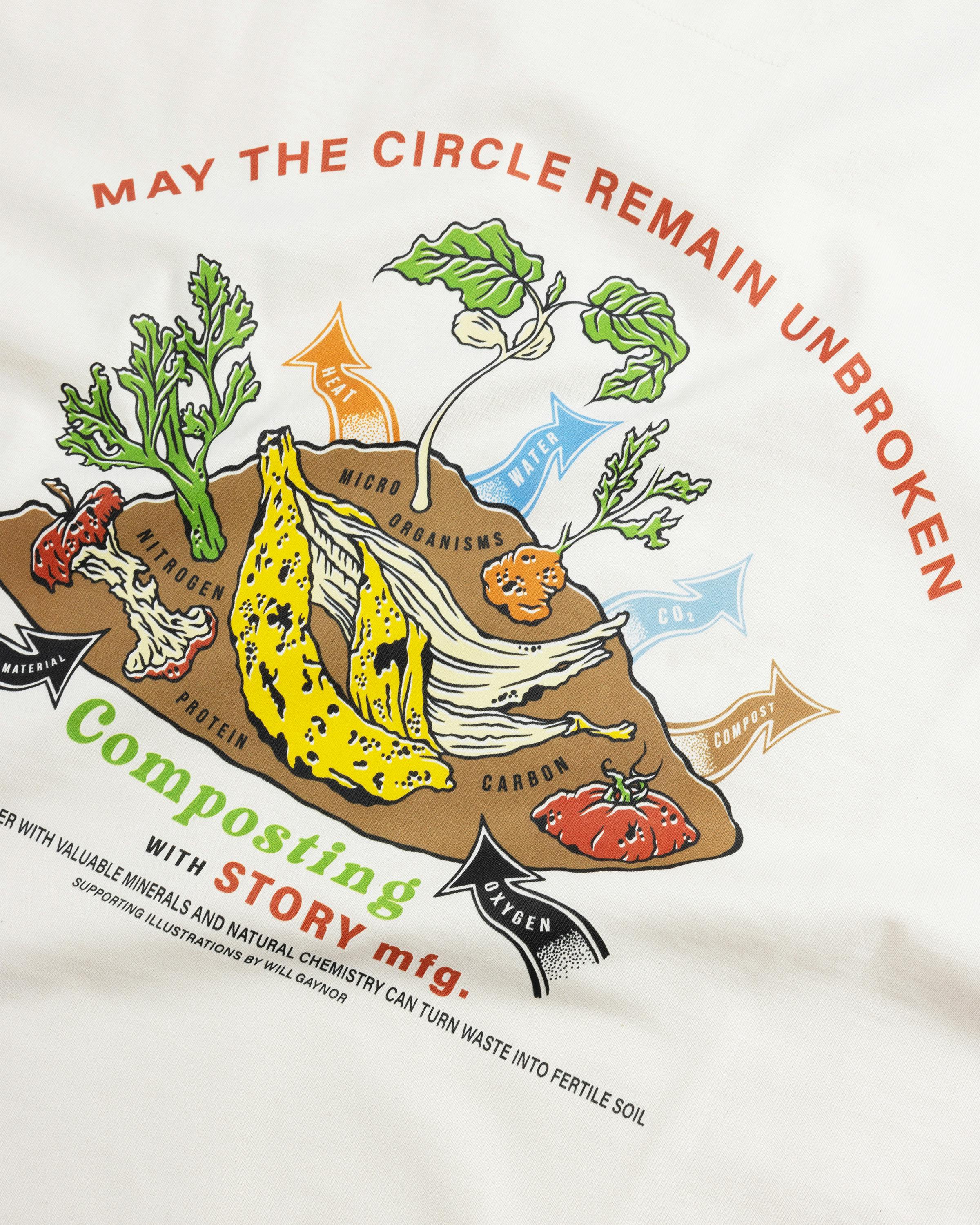 Story mfg. – Grateful Tee SS Ecru Compost - T-Shirts - Beige - Image 4