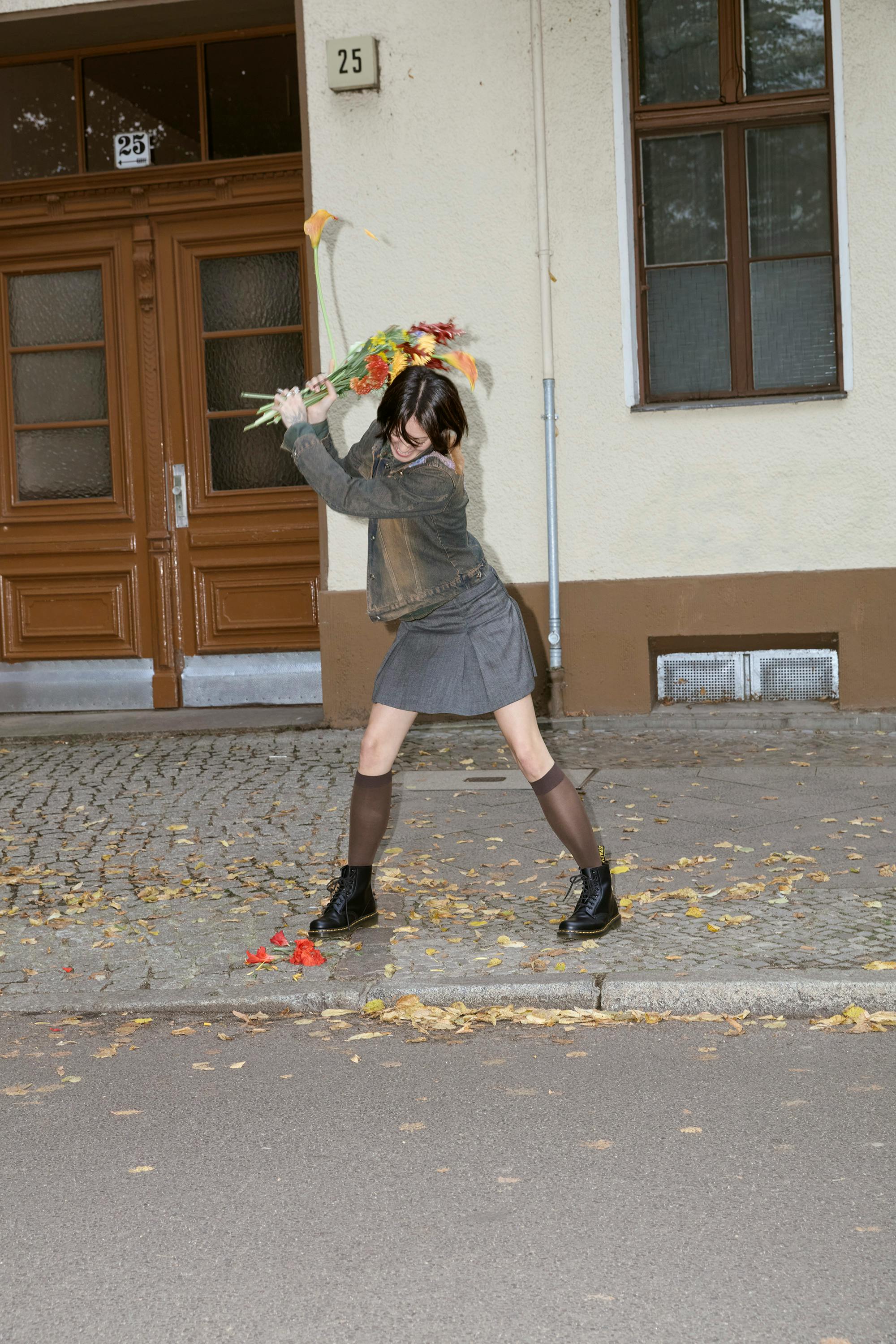 DJ Aya in her dr martens in Berlin