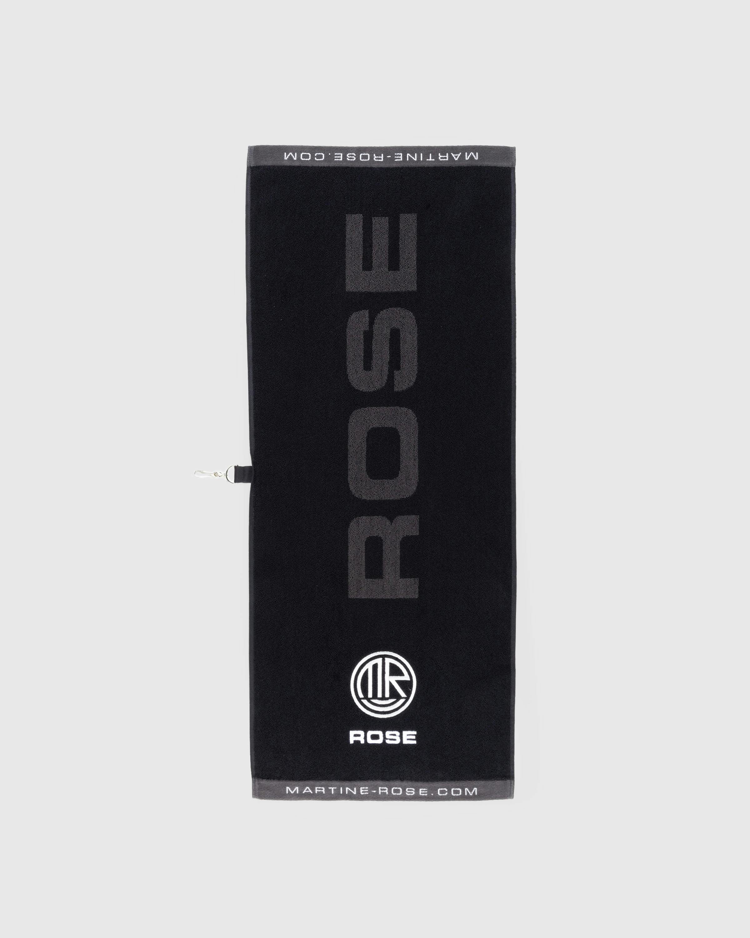 Martine Rose – Gym Towel Black - Towels - Black - Image 2