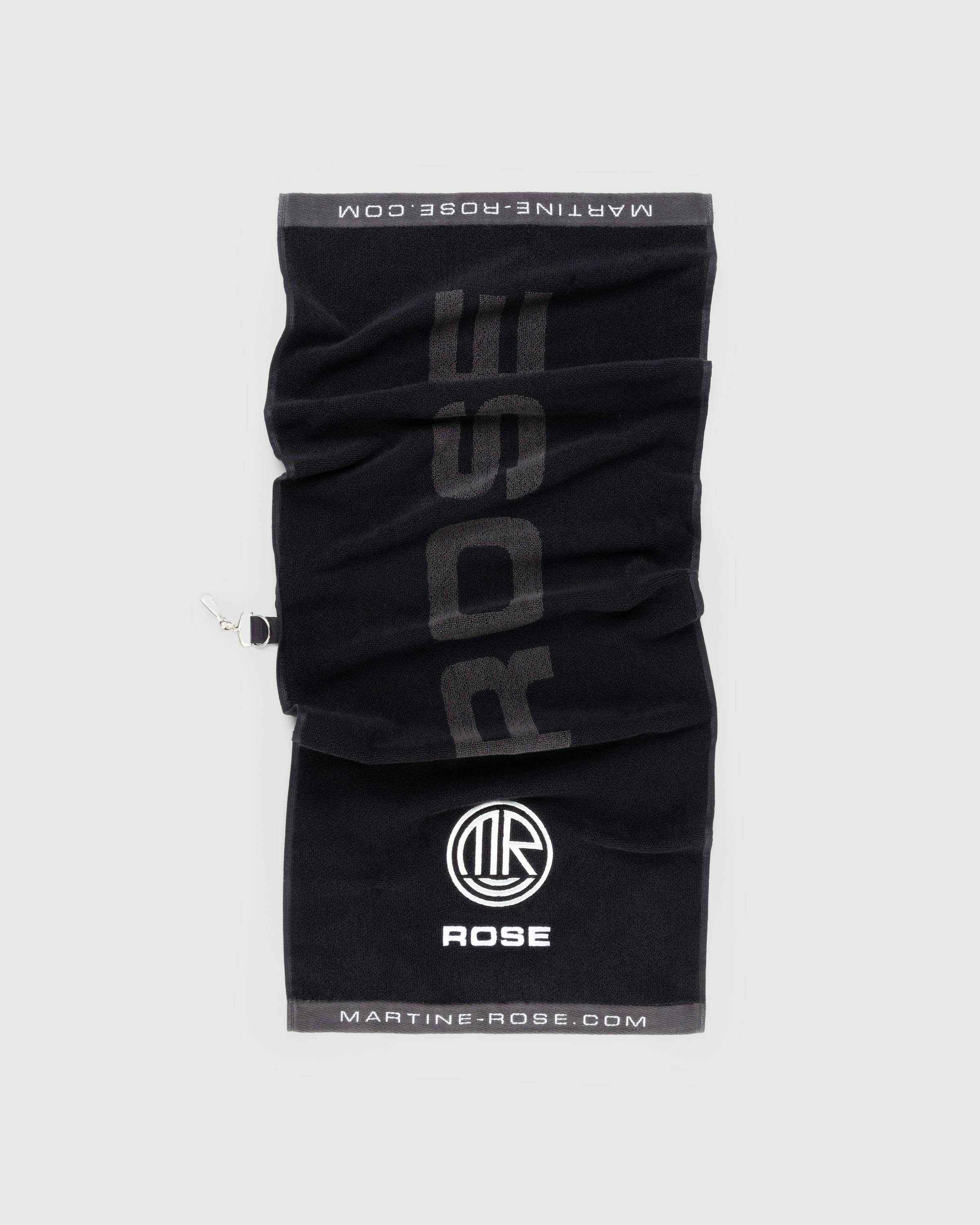 Martine Rose – Gym Towel Black - Towels - Black - Image 1