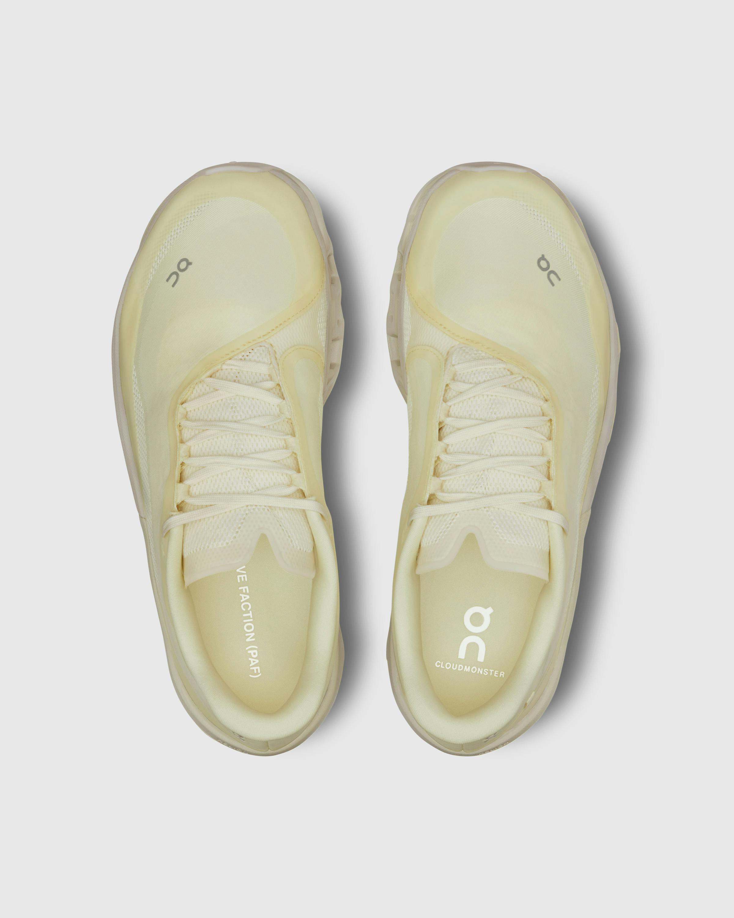 On x Post Archive Faction (PAF) – Cloudmonster 2 PAF Seedling/White - Low Top Sneakers - Yellow - Image 5