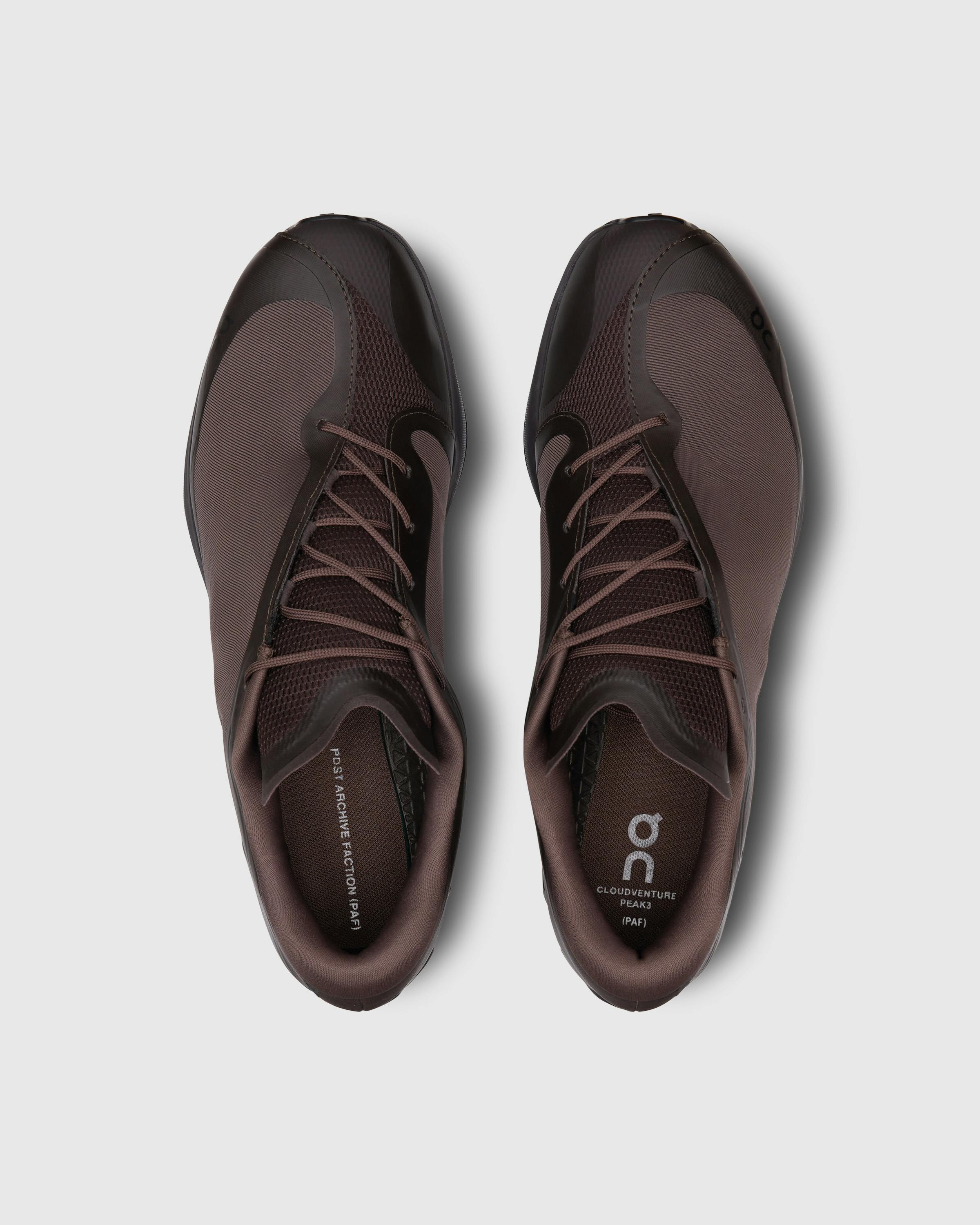 On x Post Archive Faction (PAF) – Cloudventure Peak PAF Cacao/Espresso - Low Top Sneakers - Brown - Image 5