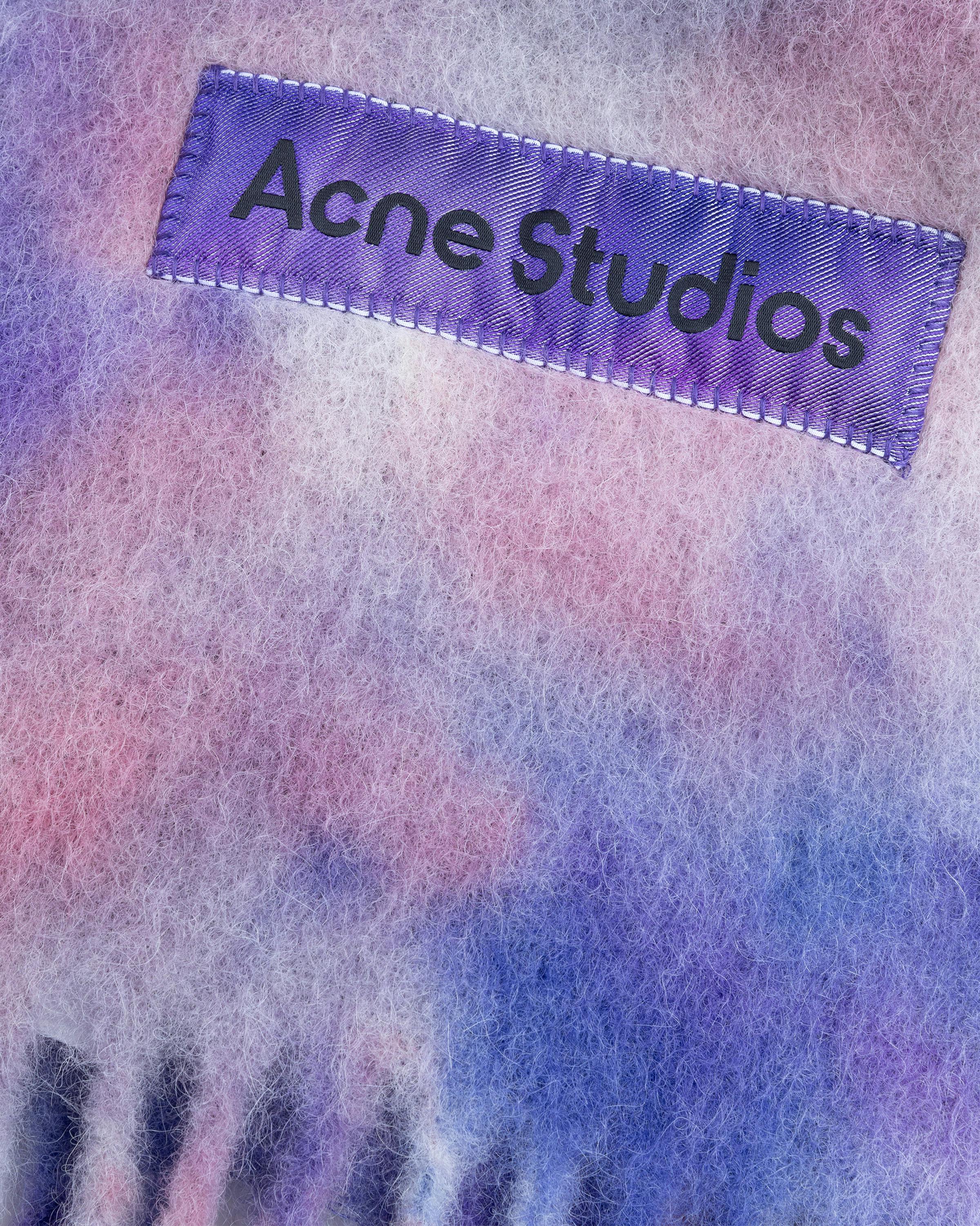 Acne Studios – Tie-Dye Alpaca Wool Scarf Lilac - Knits - Purple - Image 3