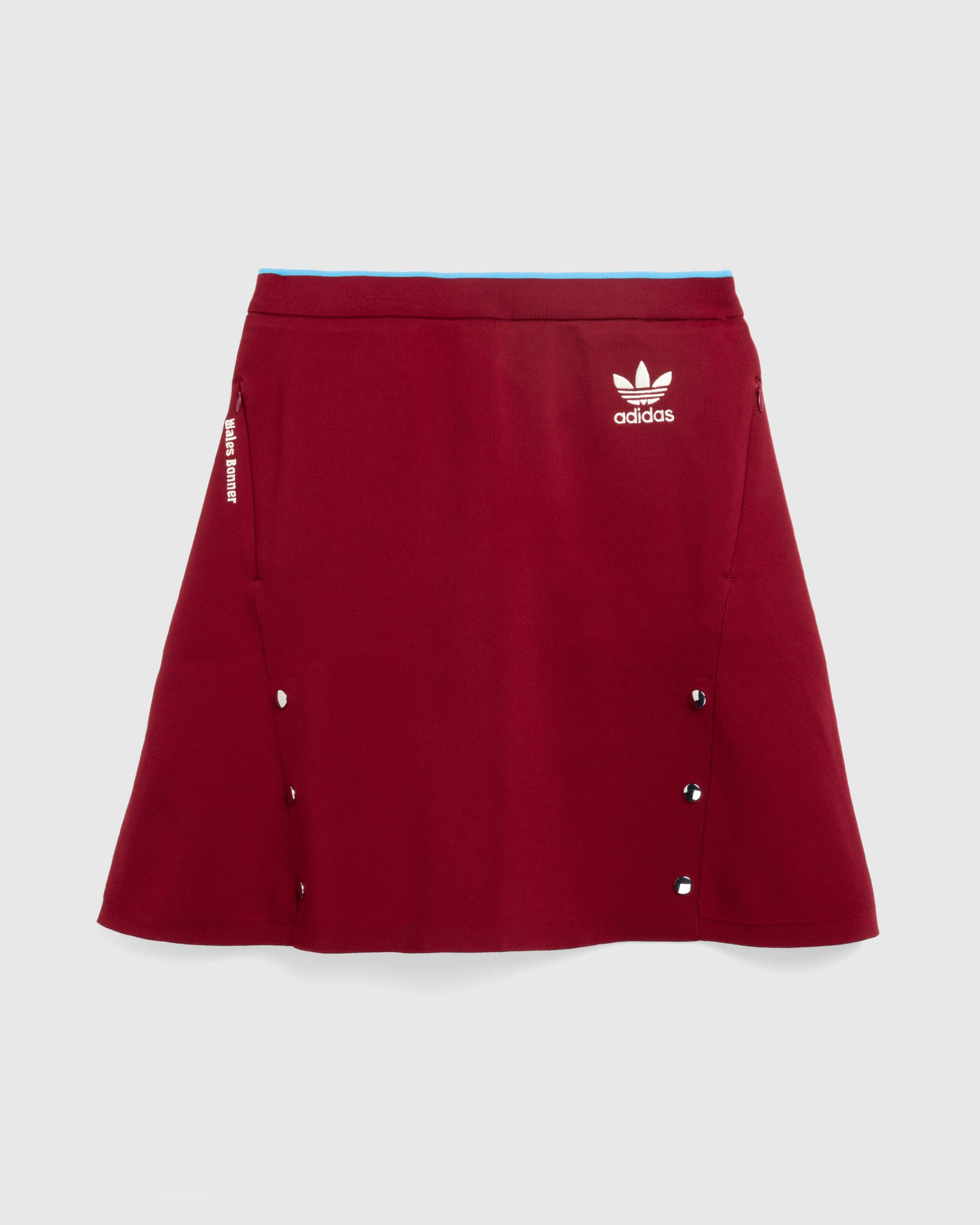 Adidas x Wales Bonner – W Knit Skirt Burgundy - Midi - Red - Image 1