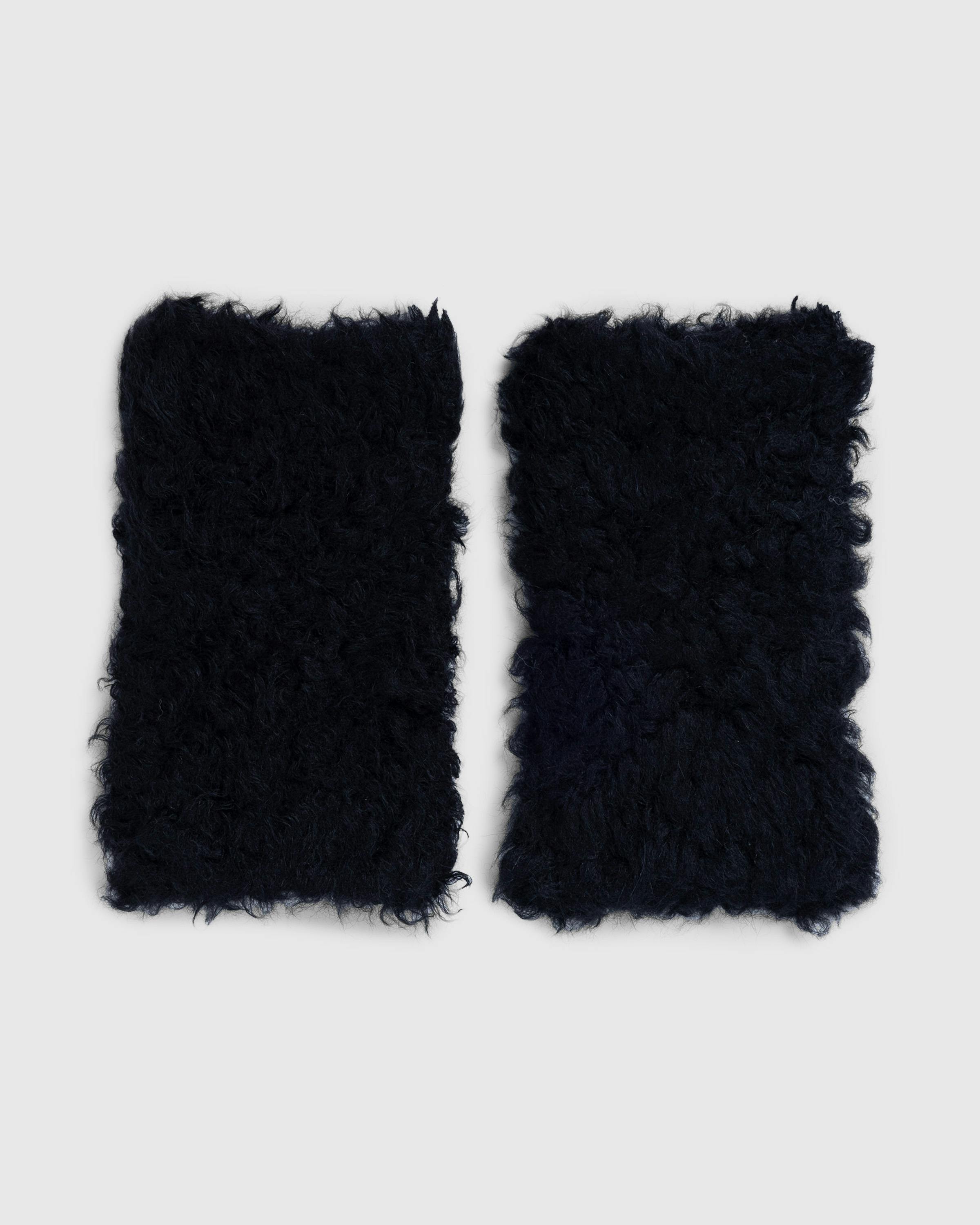 Acne Studios – Fluffy Mittens Black - Mittens - Black - Image 2