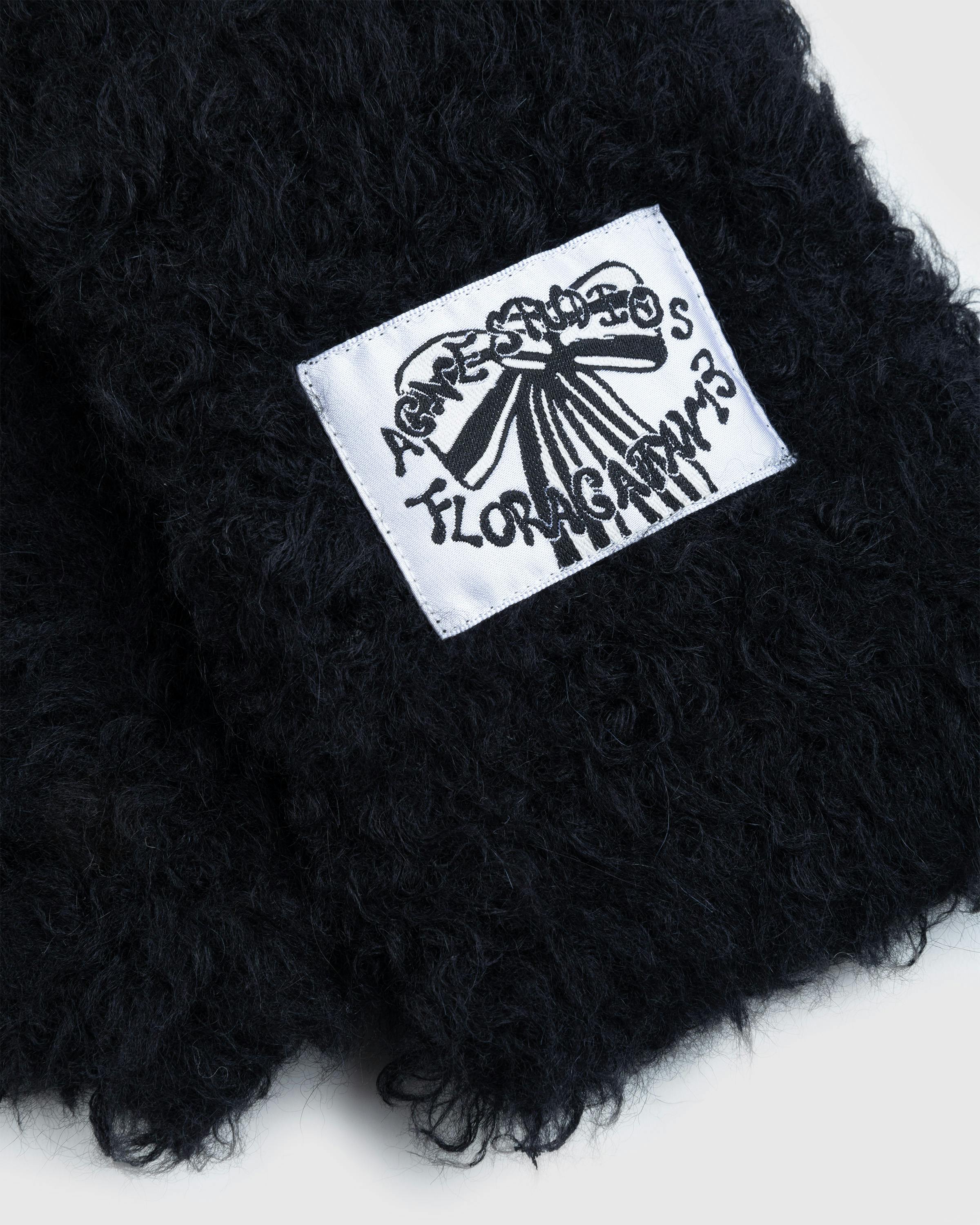 Acne Studios – Fluffy Mittens Black - Mittens - Black - Image 3