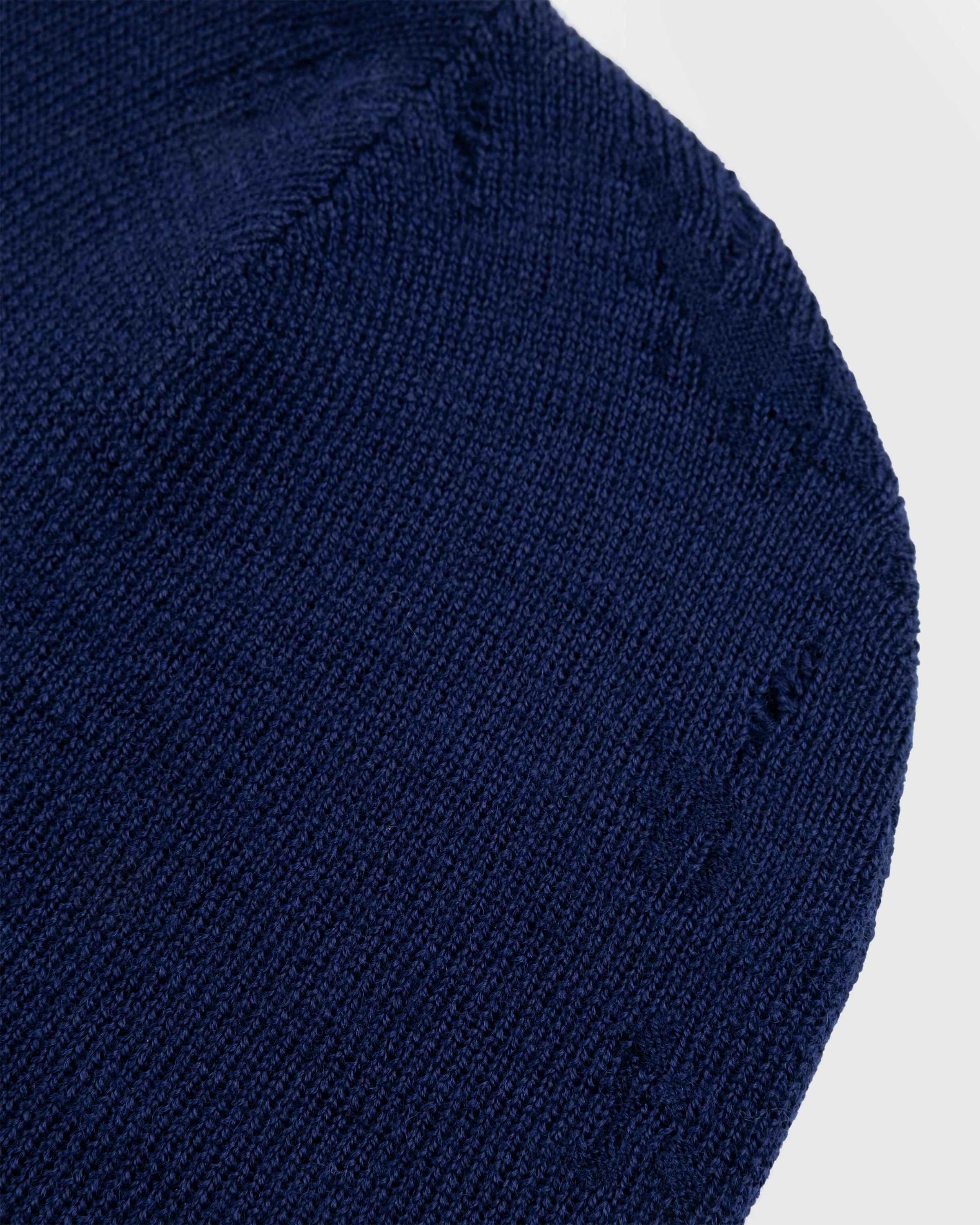 Acne Studios – Logo Beanie Navy - Caps - Blue - Image 4