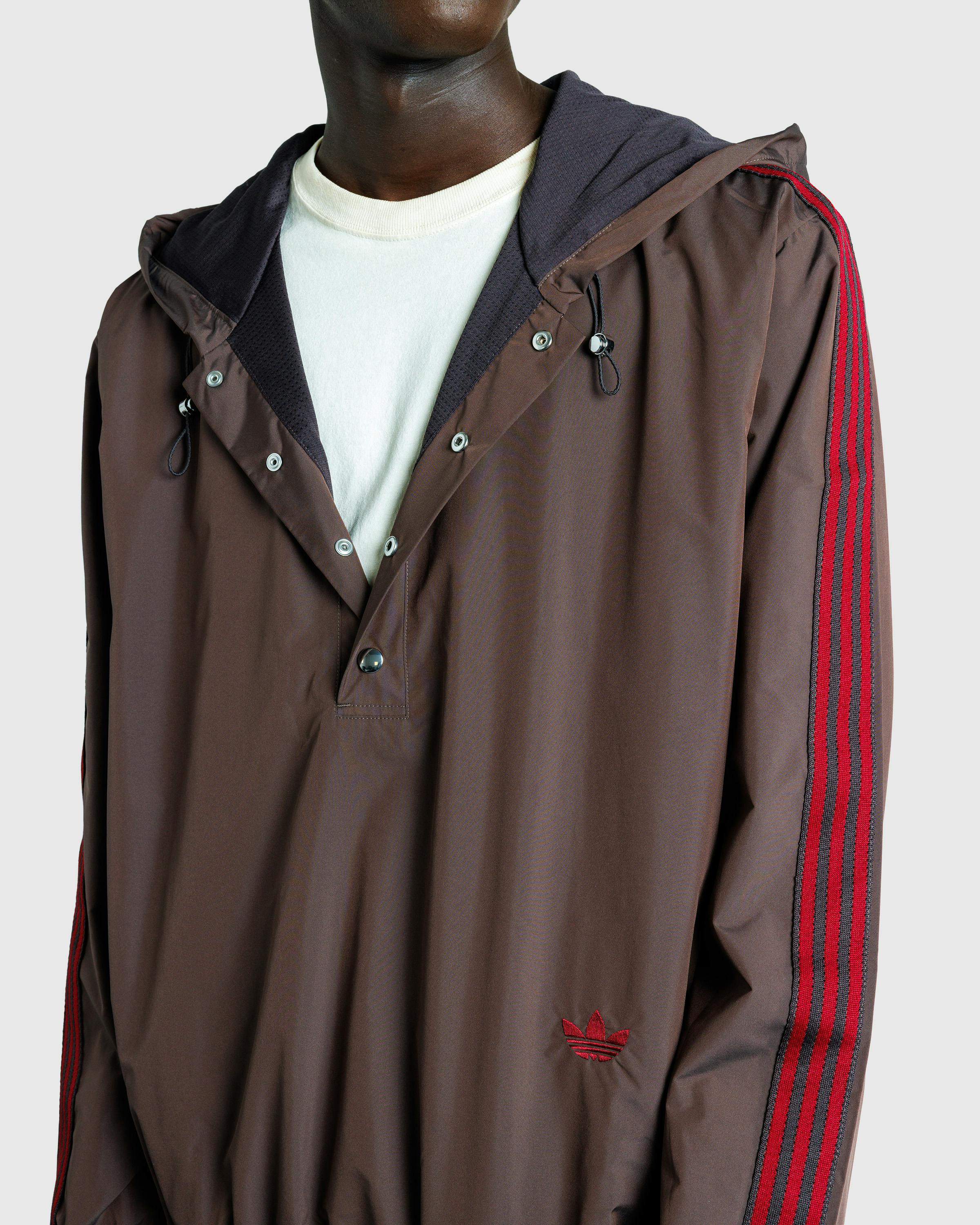 adidas x Wales Bonner – Nylon Anorak Brown - Windbreakers - Brown - Image 7