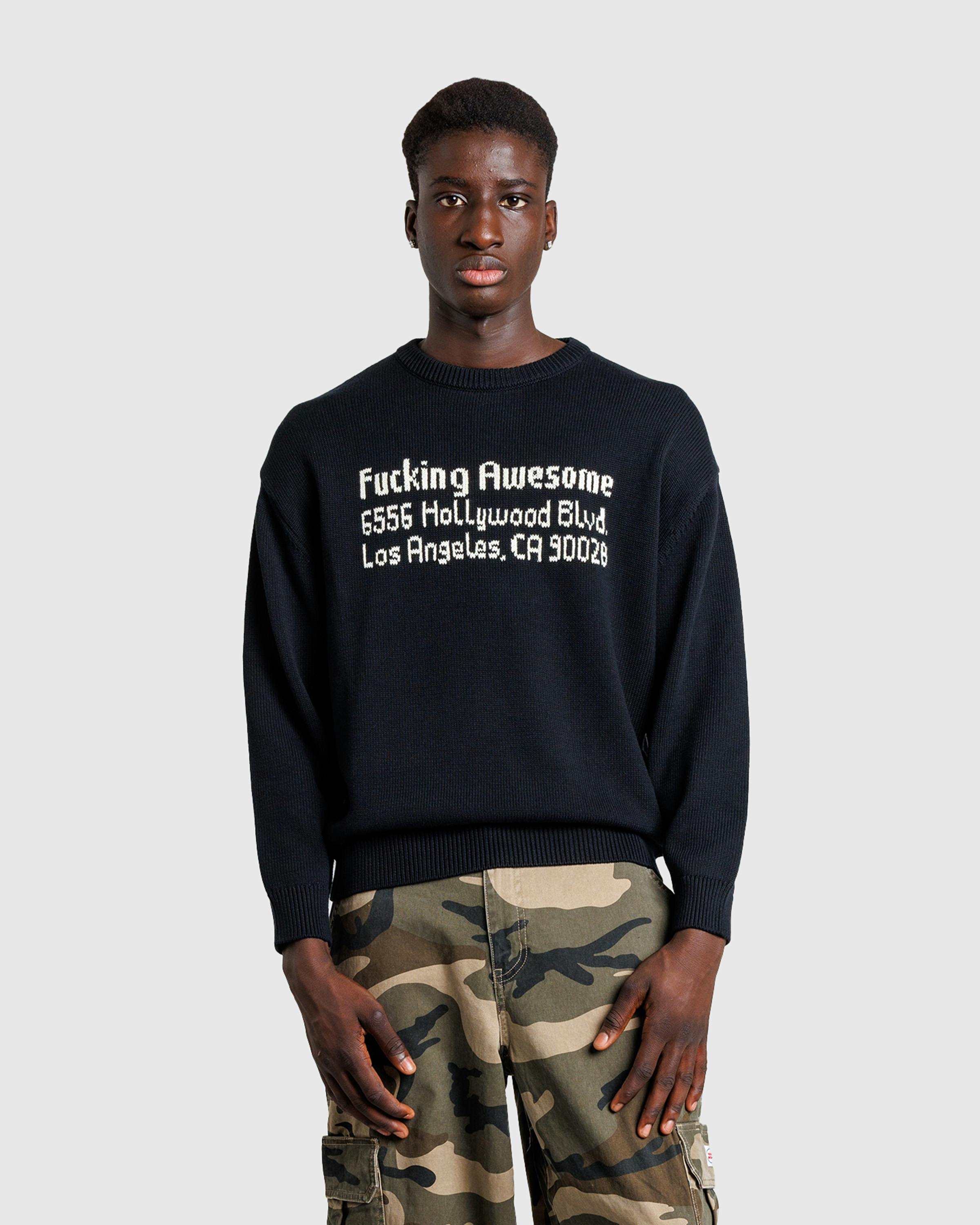 Fucking Awesome – FA Hollywood Sweater Black - Crewnecks - Black - Image 2