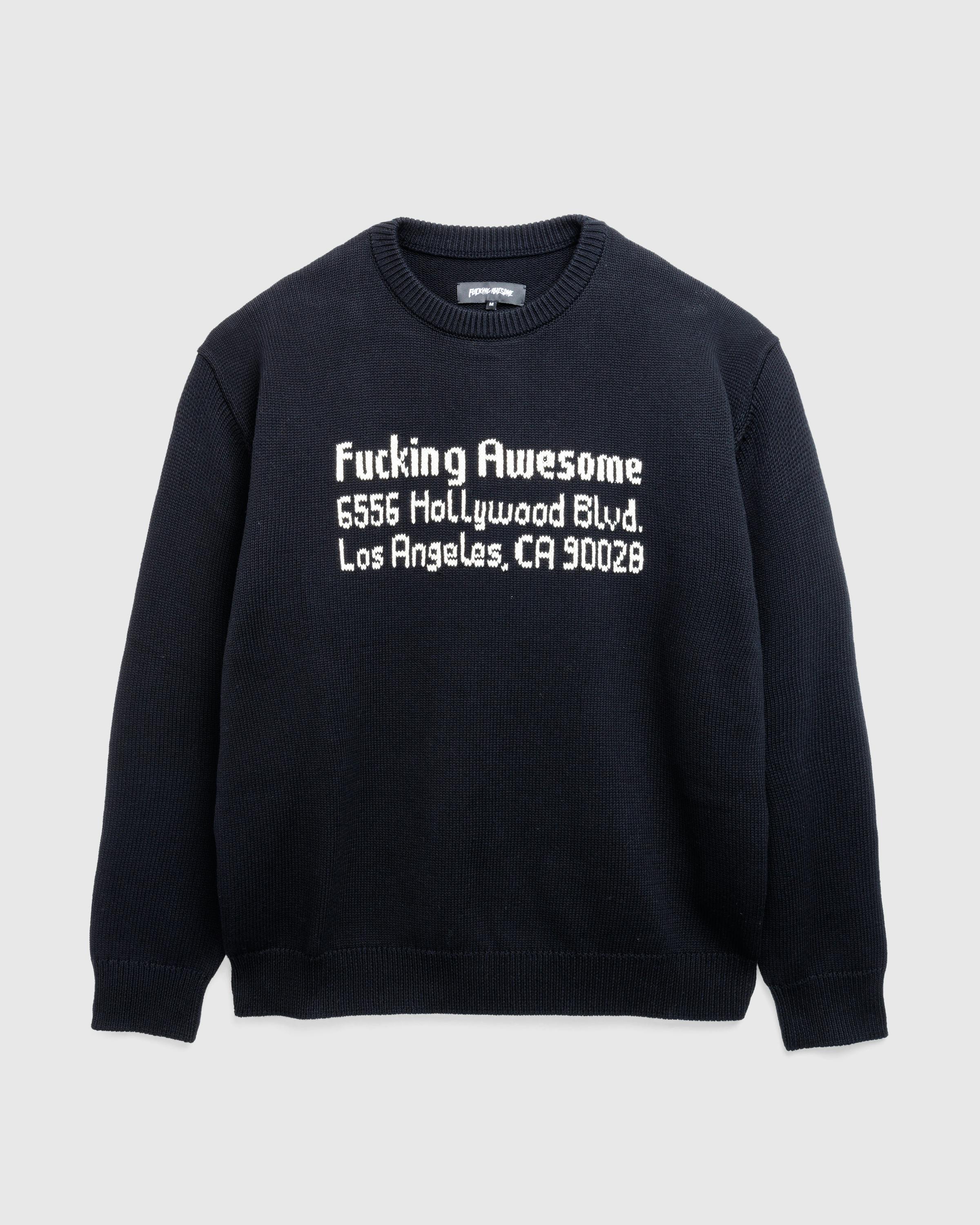 Fucking Awesome – FA Hollywood Sweater Black - Crewnecks - Black - Image 1