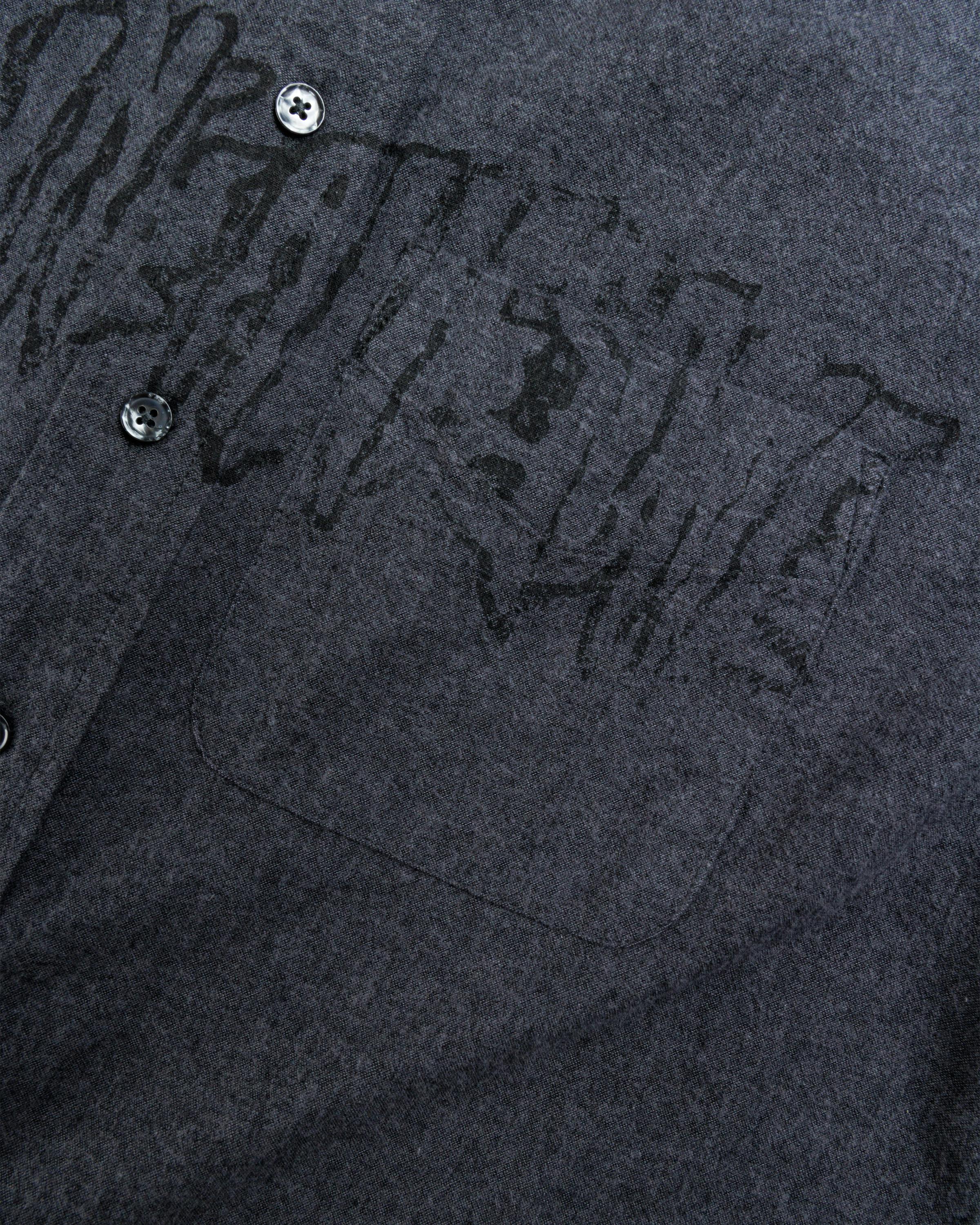 Fucking Awesome – Stamp Logo Chambray Grey - Longsleeve Shirts - Grey - Image 4