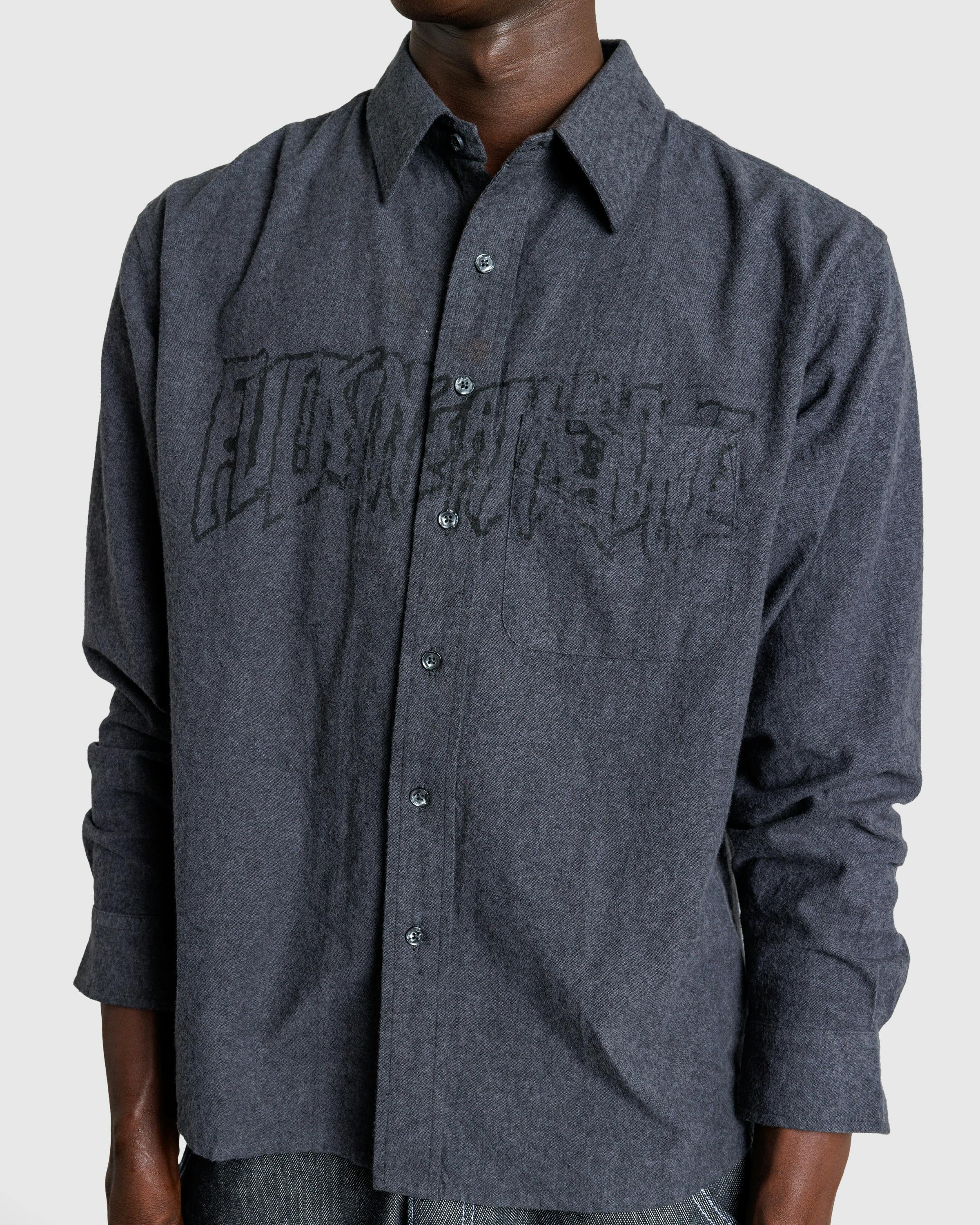 Fucking Awesome – Stamp Logo Chambray Grey - Longsleeve Shirts - Grey - Image 5