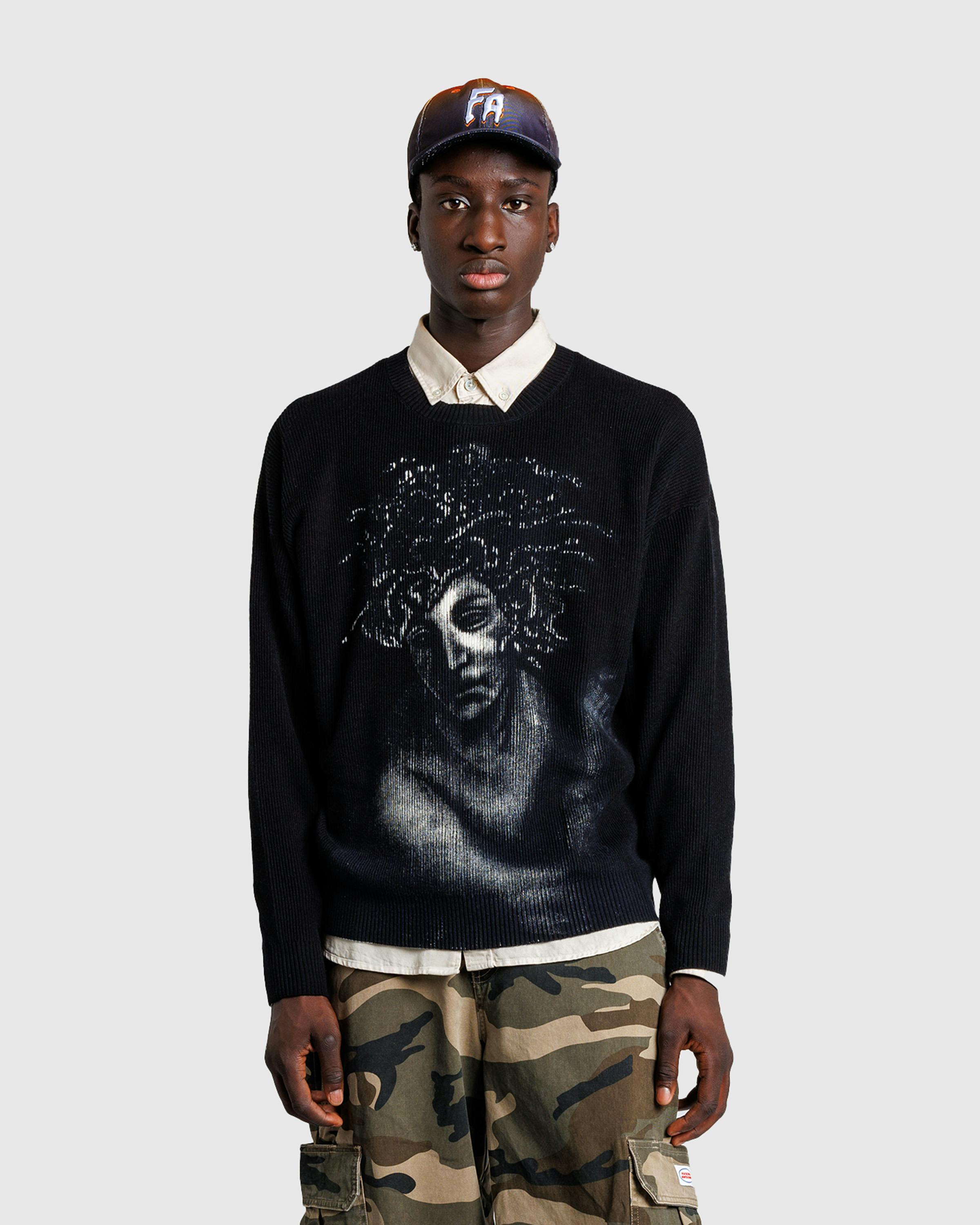 Fucking Awesome – Medusa Sweater Black/Off-White - Crewnecks - Black - Image 2