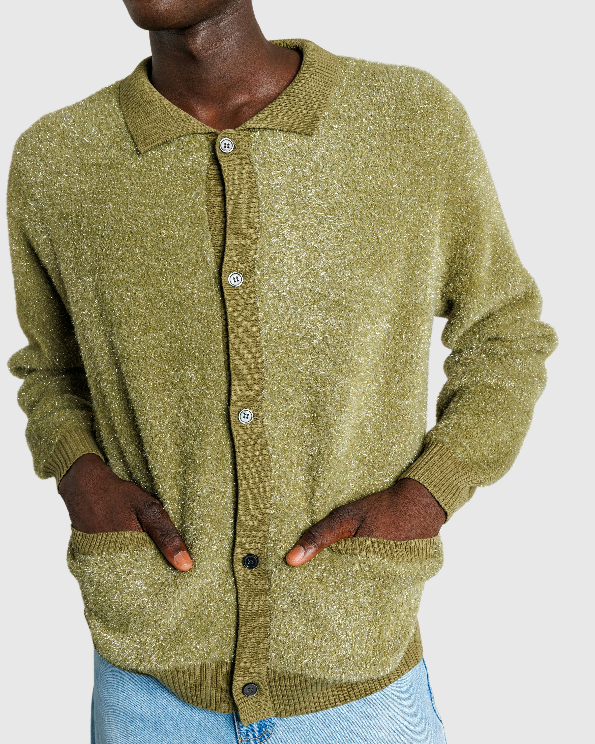 Fucking Awesome – Big Night Out Cardigan Olive/Glitter - Cardigans - Green - Image 4