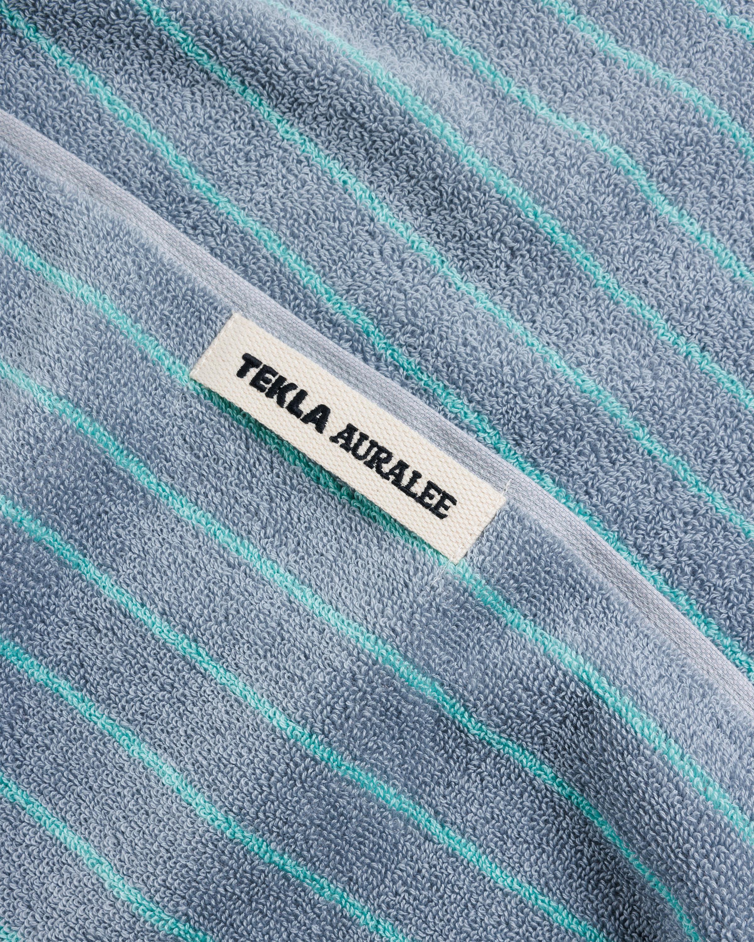 Tekla x Auralee – Bath Towel Mist Stripes - Towels - Image 3