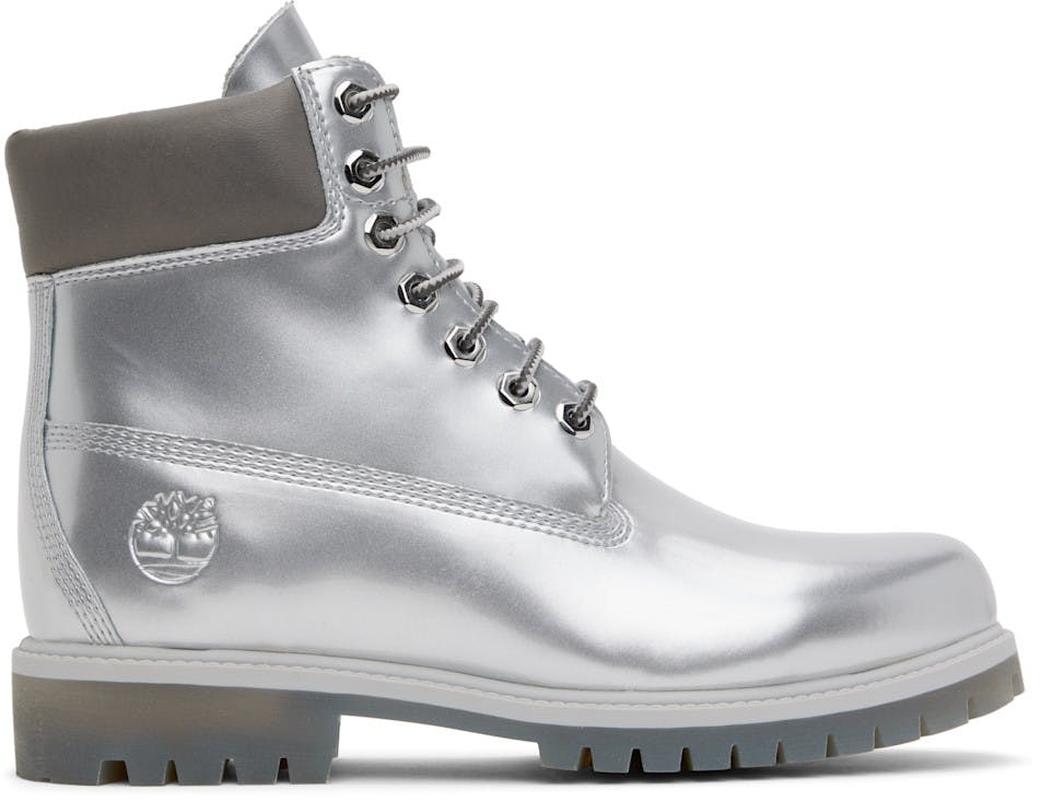 veneda carter timberland silver boots