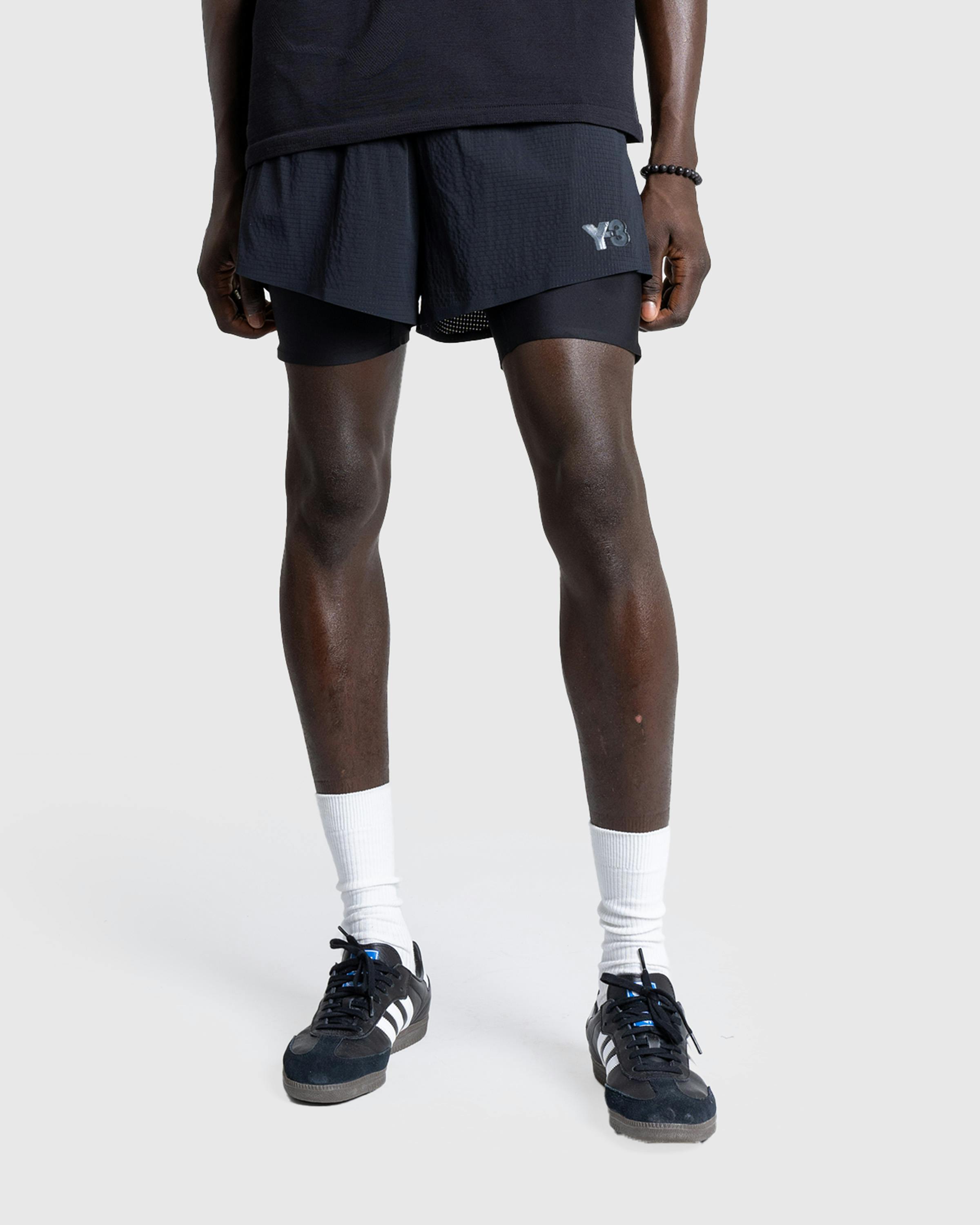 Y-3 – M Running Shorts With Tights Black - Short Cuts - Image 2