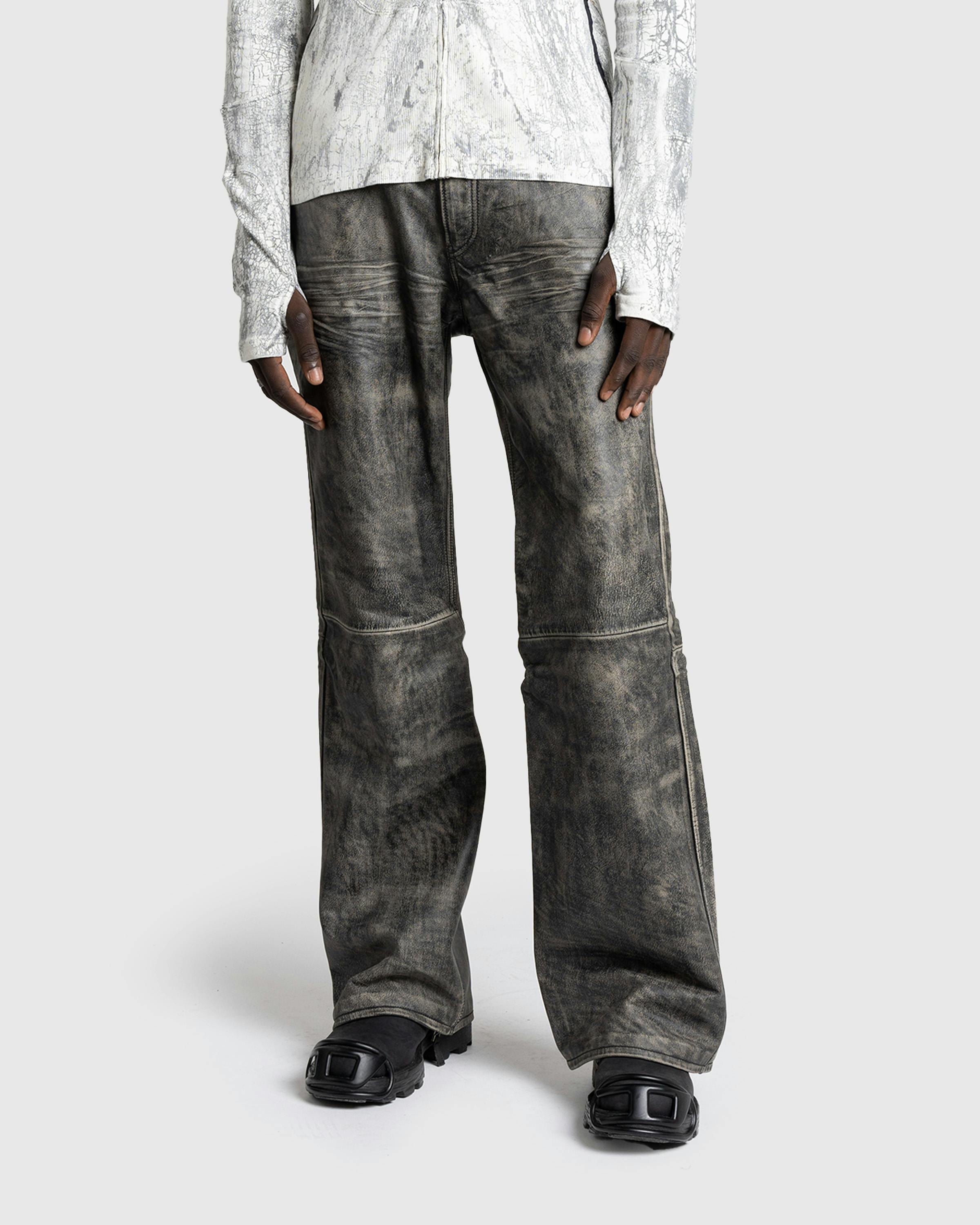 Acne Studios – Distressed Leather Pant Black - Leather Pants - Black - Image 2