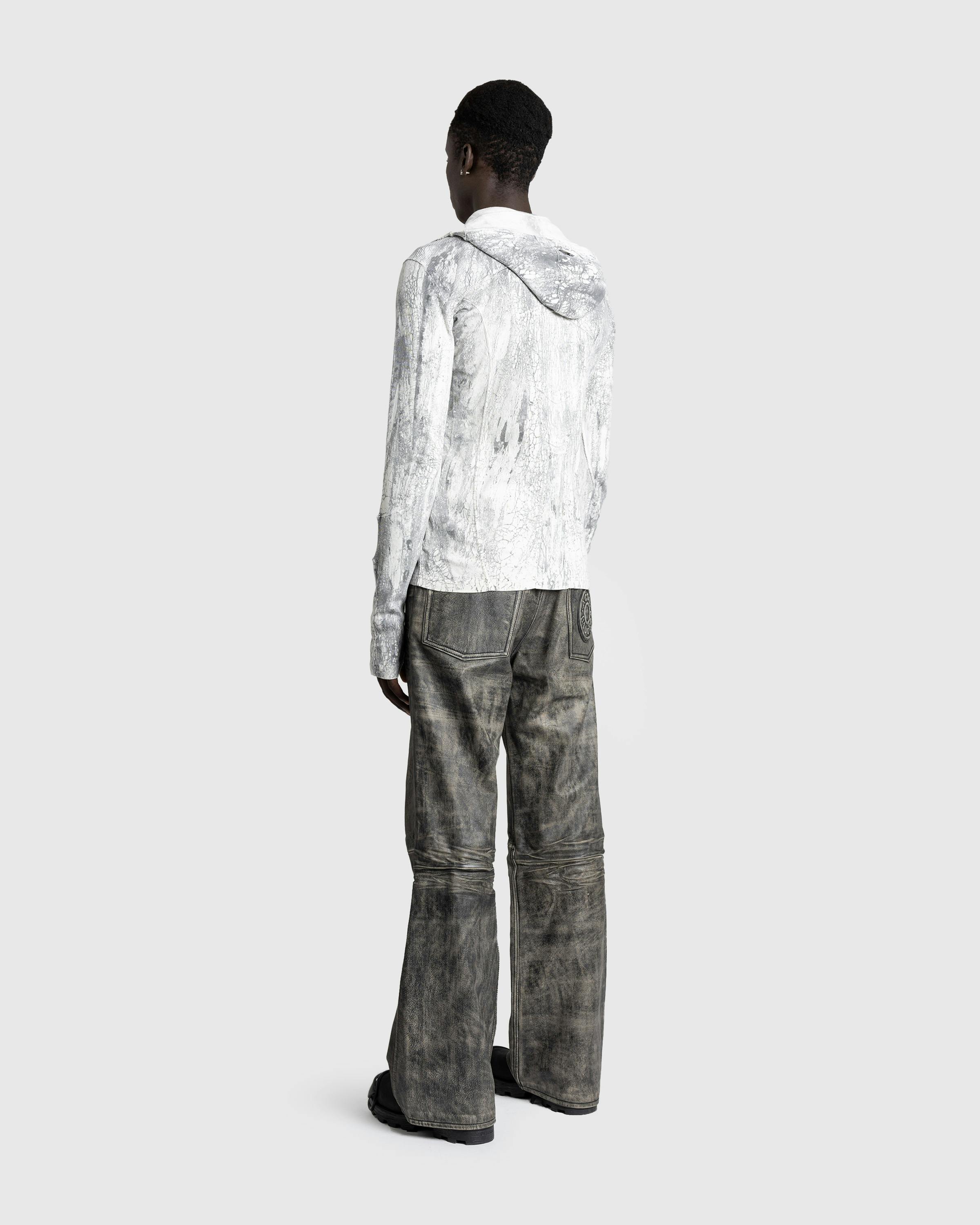 Acne Studios – Distressed Leather Pant Black - Leather Pants - Black - Image 4