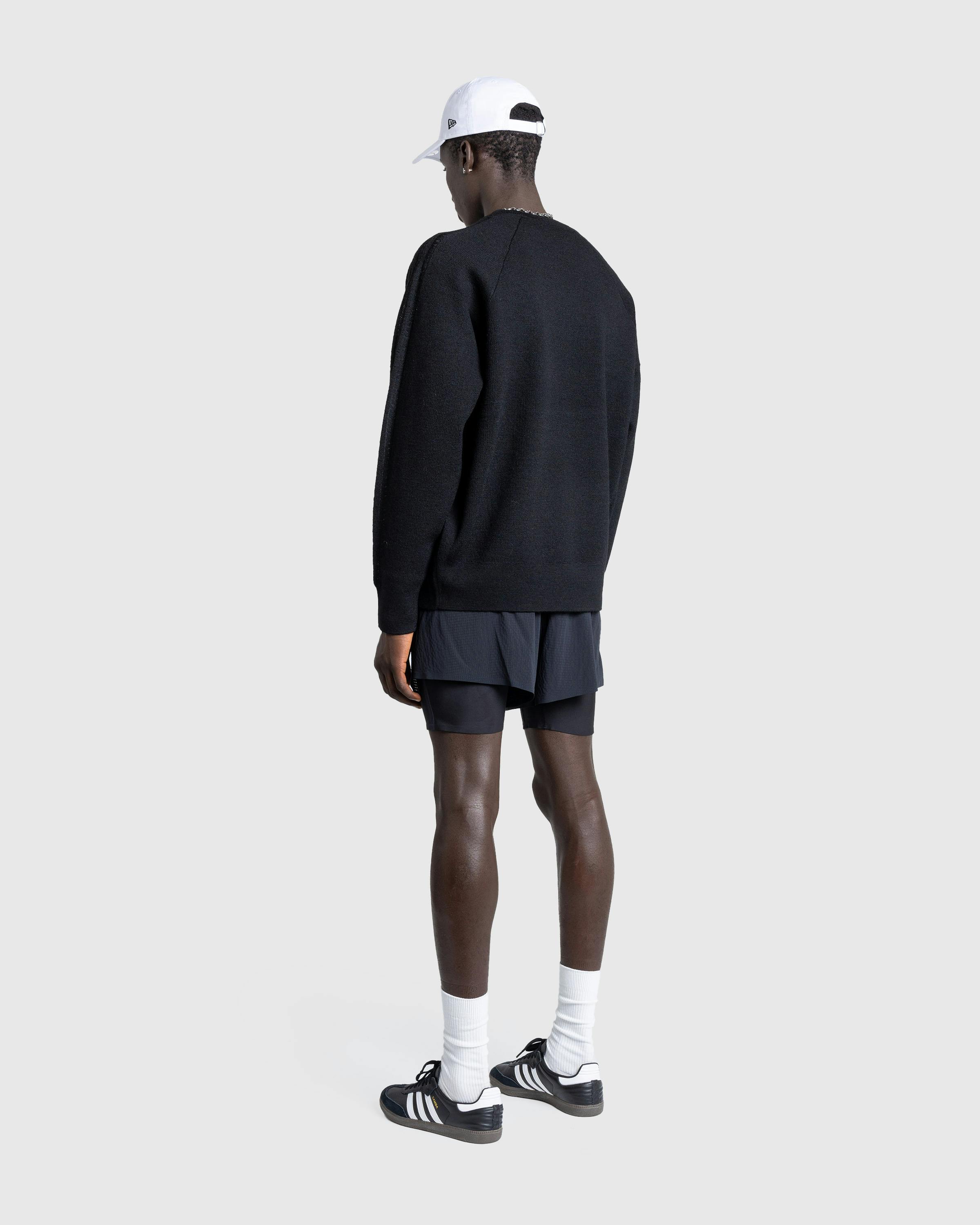 Y-3 – Logo Knit Crew Sweatshirt Black - Crewnecks - Image 6