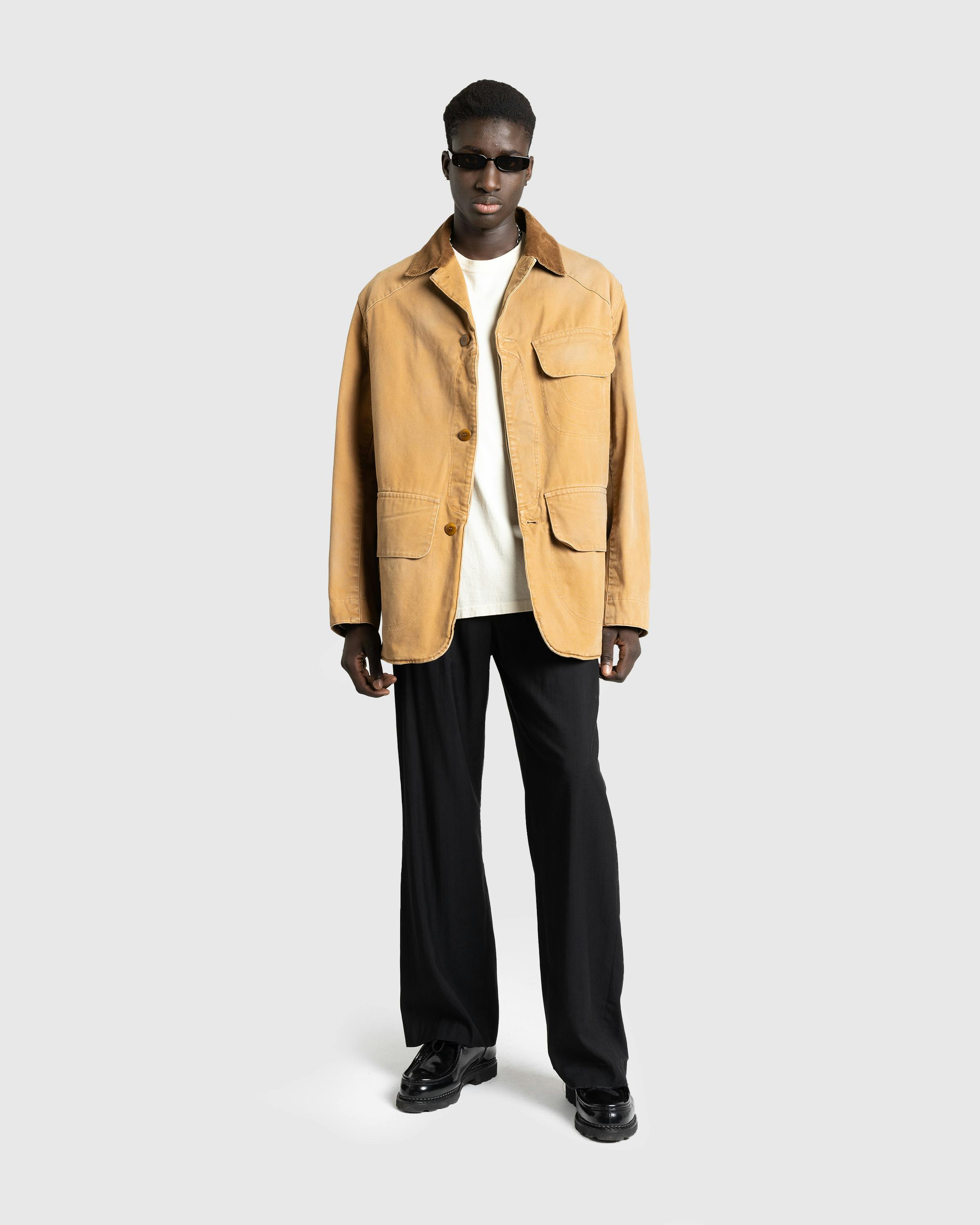 Maison Margiela – Waxed Cotton Jacket Ochre - Jackets - Brown - Image 3